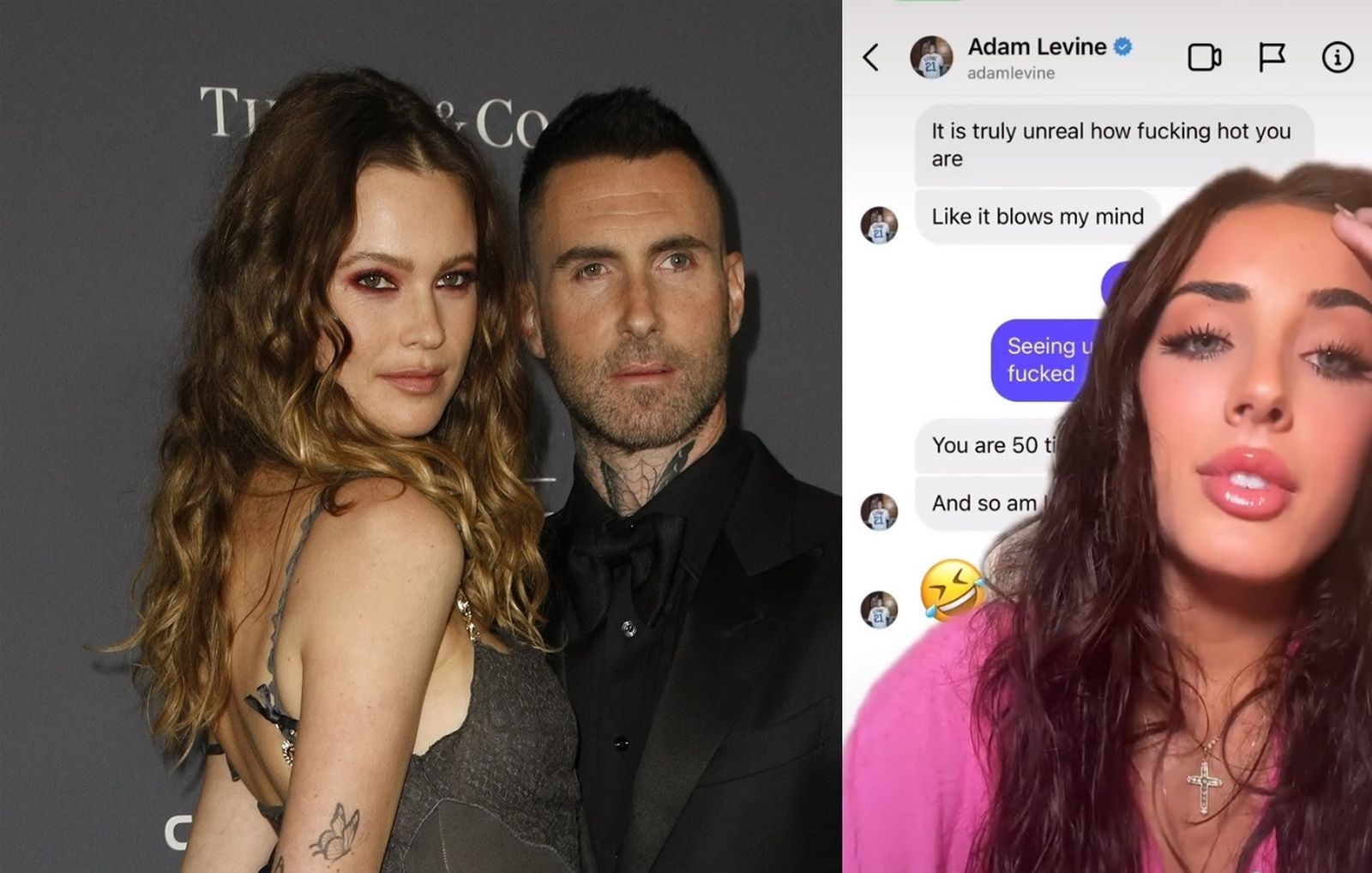 Adam Levine con su mujer Behati Prinsloo