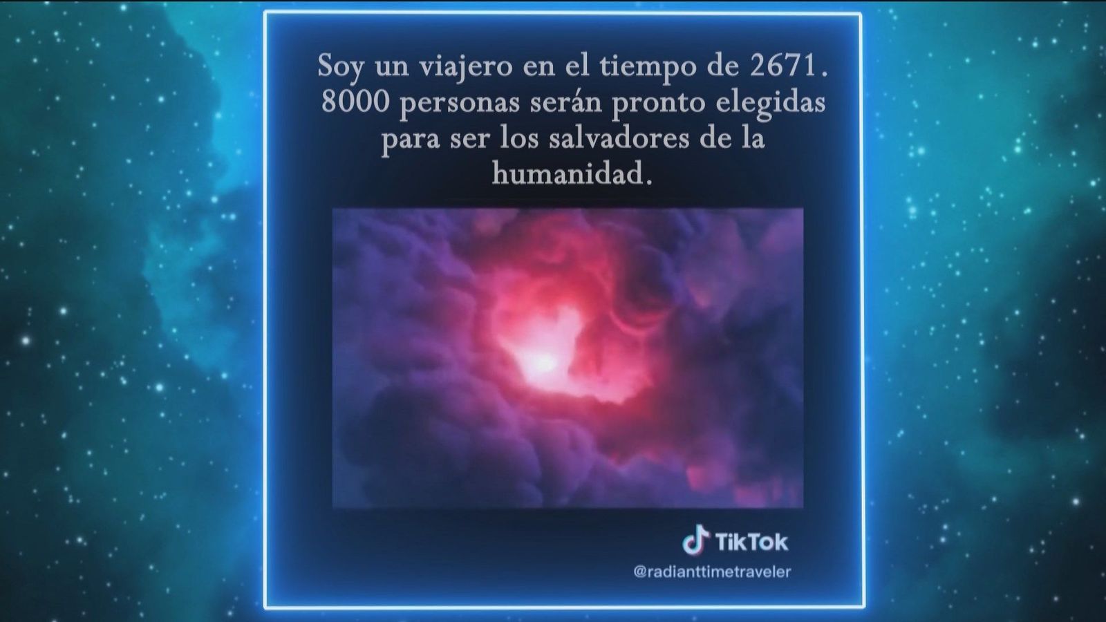 Un tiktoker asegura haber viajado en el tiempo y vaticina el fin del mundo