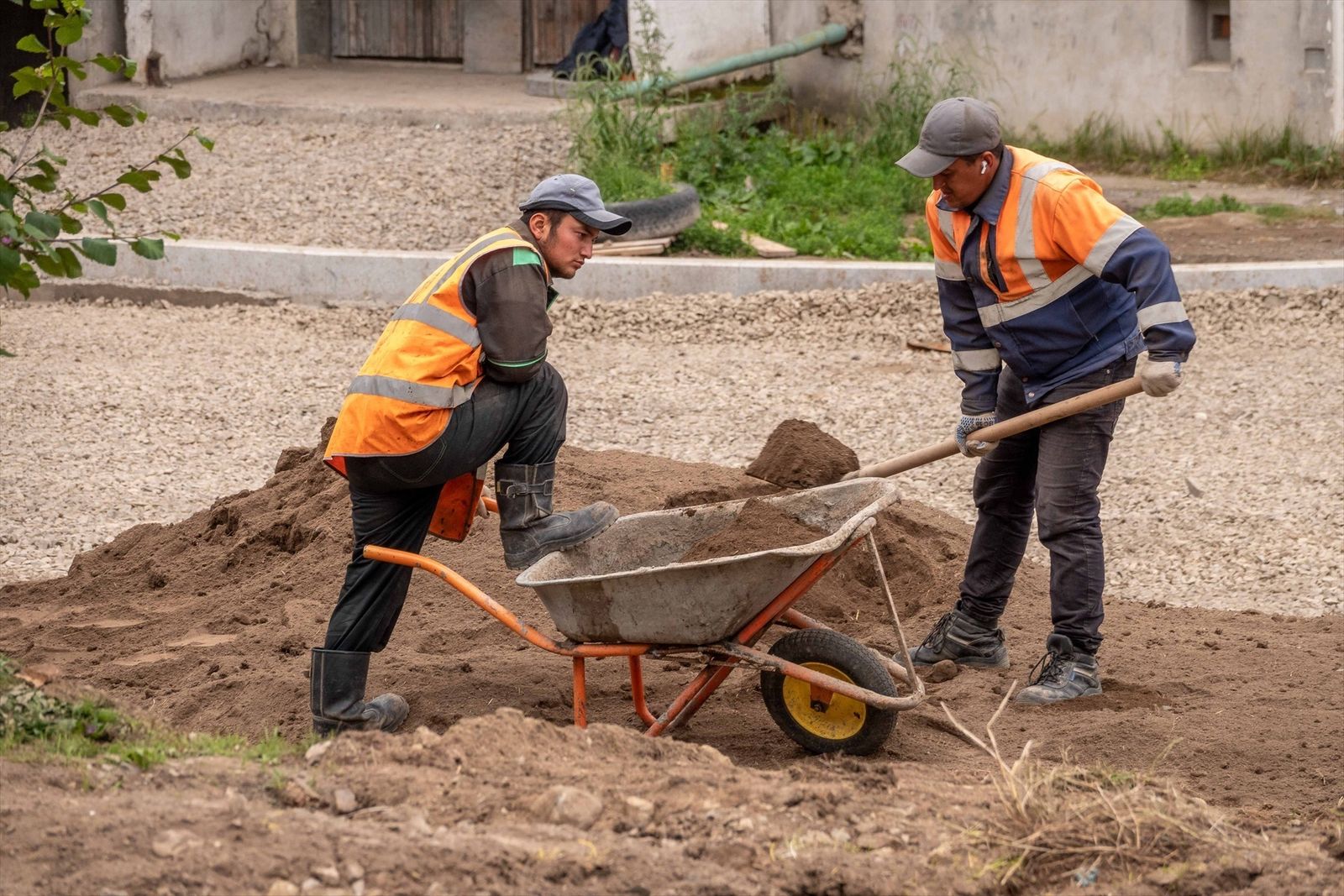 Trabajadores de obra