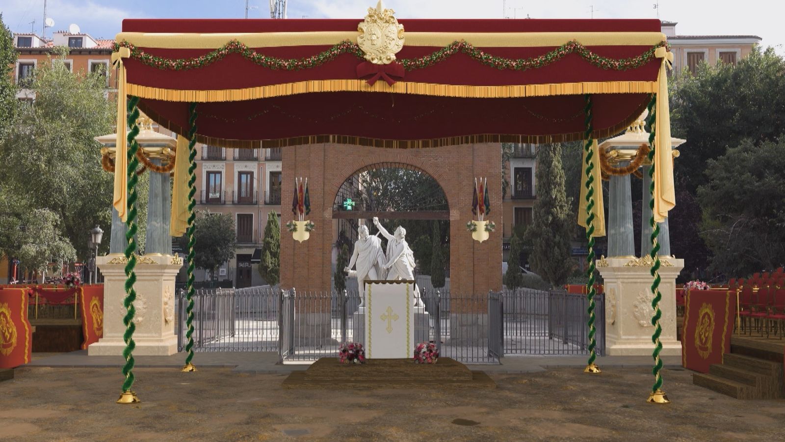 Plaza del 2 de mayo en el centenario del alzamiento