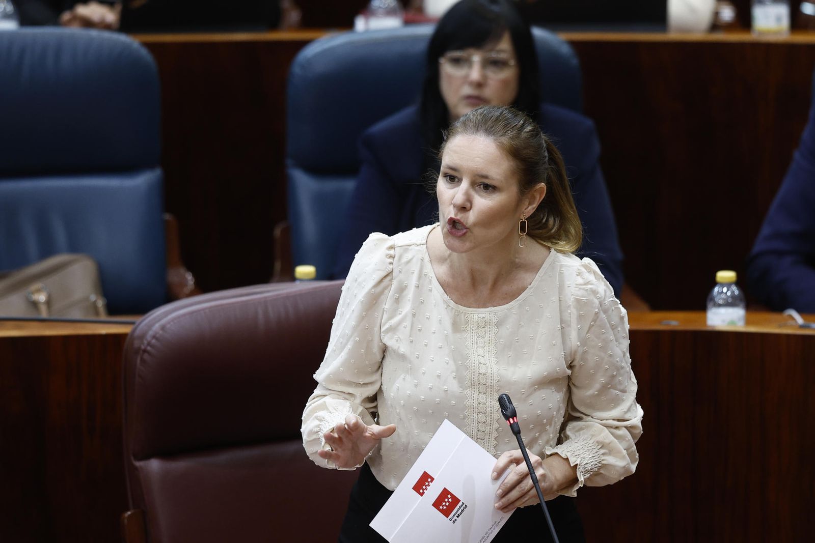 La consejera Ana Dávila interviene en el Pleno de la Asamblea de Madrid
