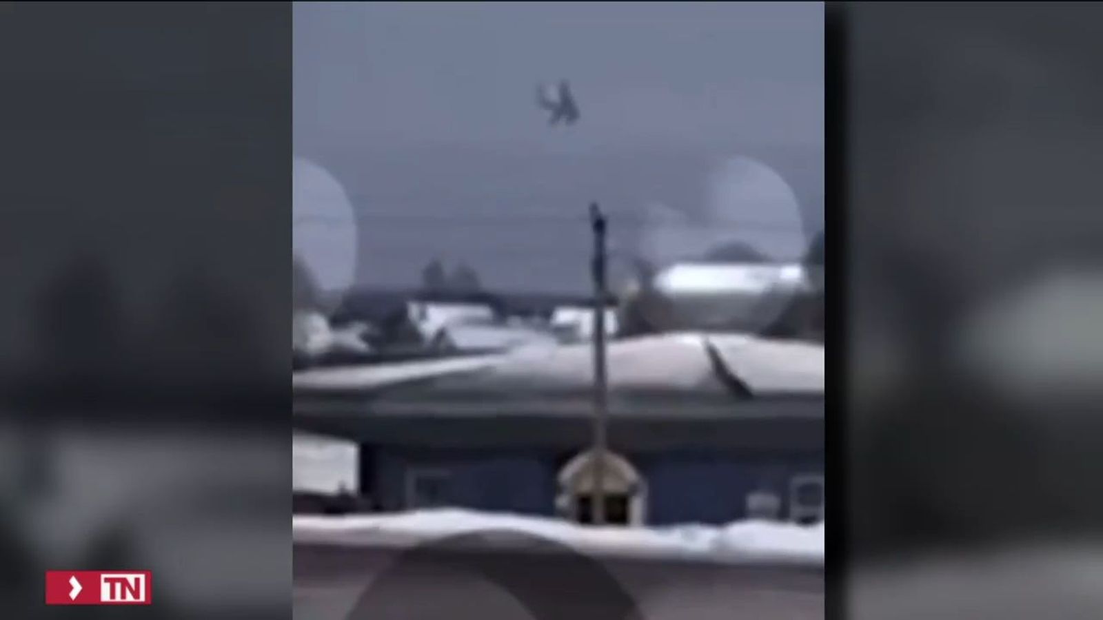 Avión estrellado en Ucrania