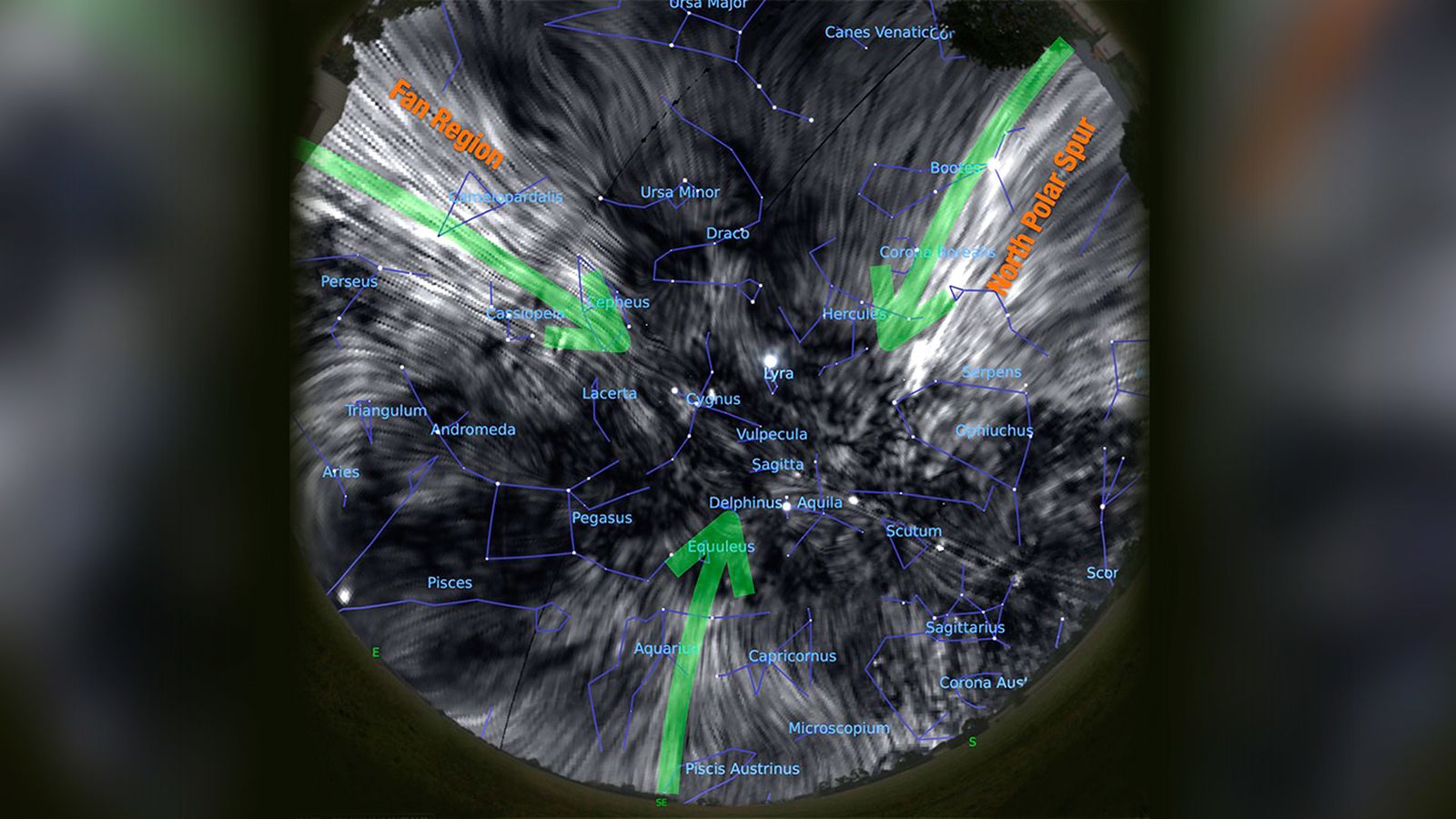 El cielo en ondas radiopolarizadas
