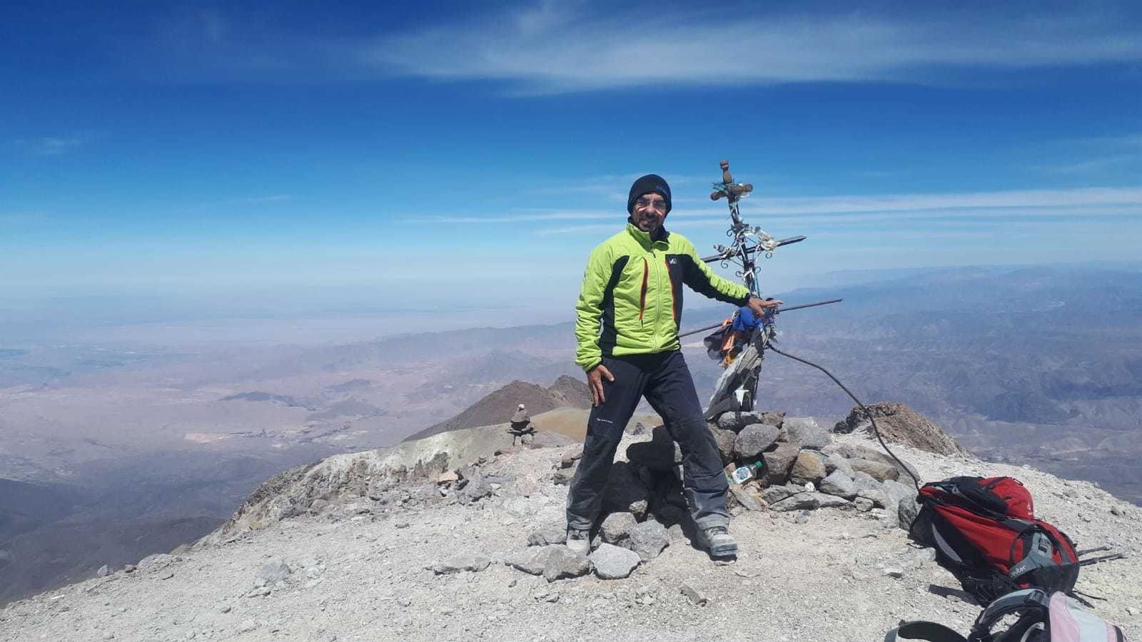 Alfonso Pérez, de la costa al Volcán  Chachani, a 6.000 metros de altitud