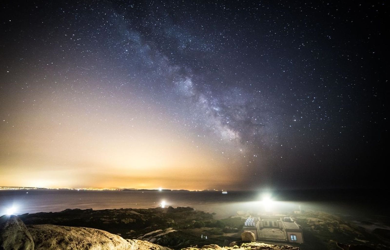 Cielo estrellado con la Vía Lactea