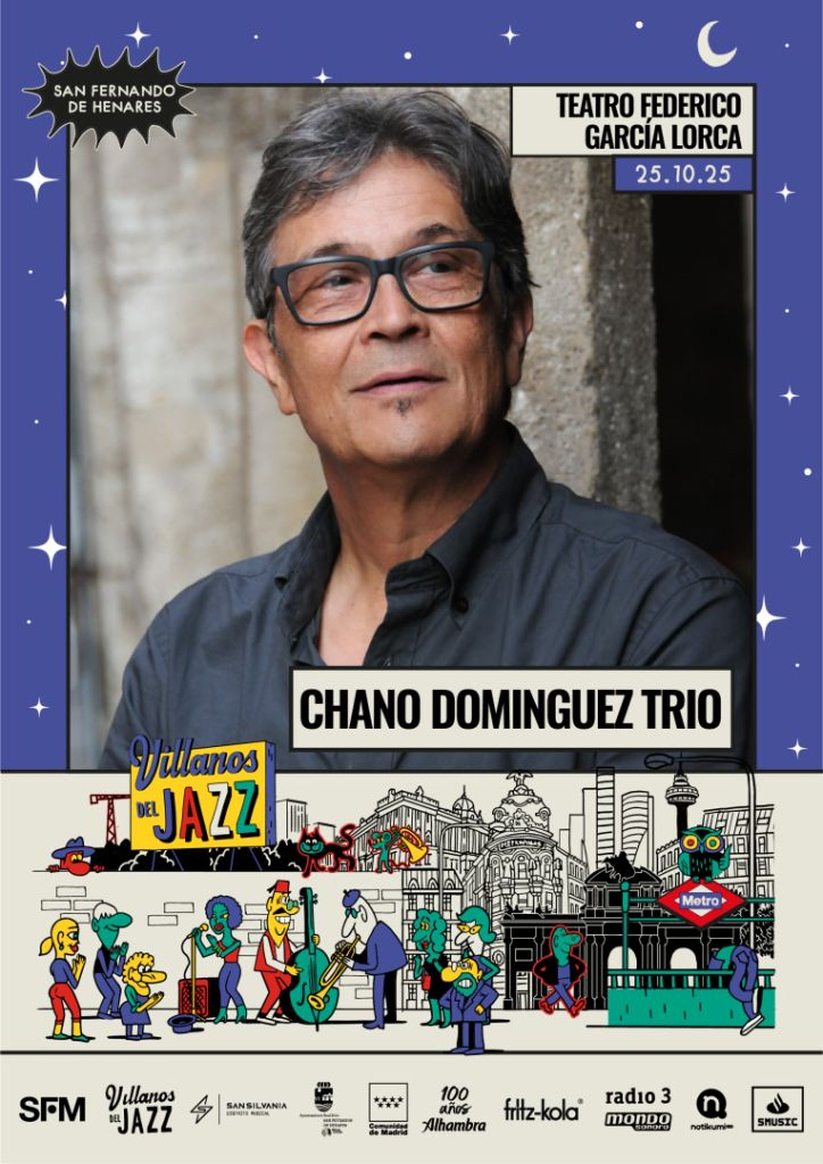San Fernando de Henares se suma al festival ‘Villanos del Jazz’ con la actuación estelar de Chano Rodríguez