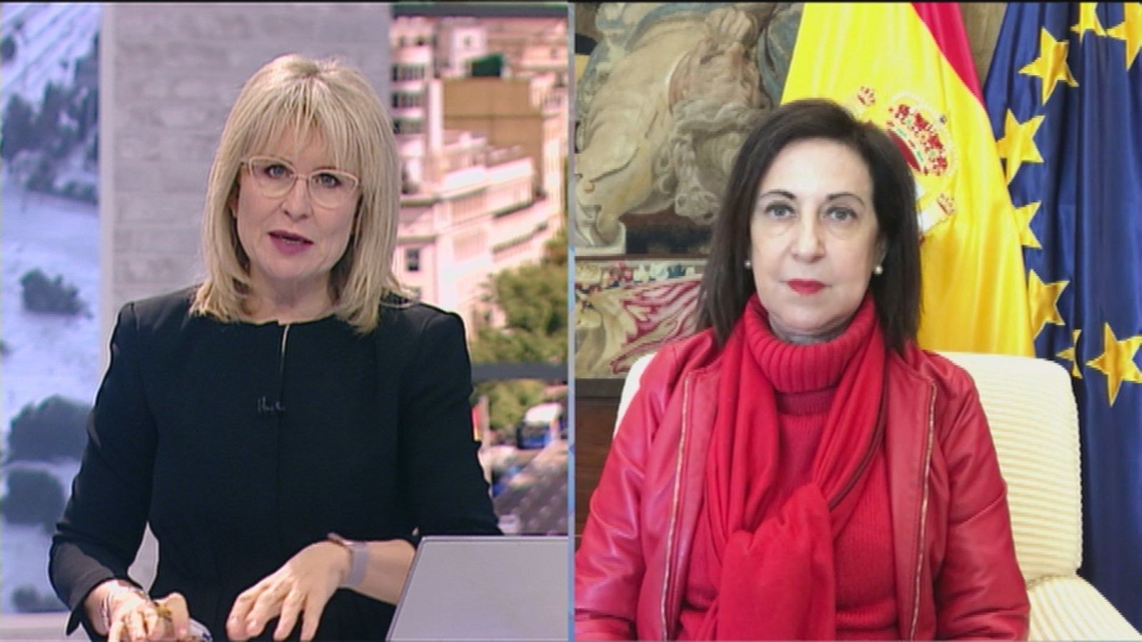 Margarita Robles: "El ejército seguirá trabajando el tiempo necesario y vendrán refuerzos si es preciso "