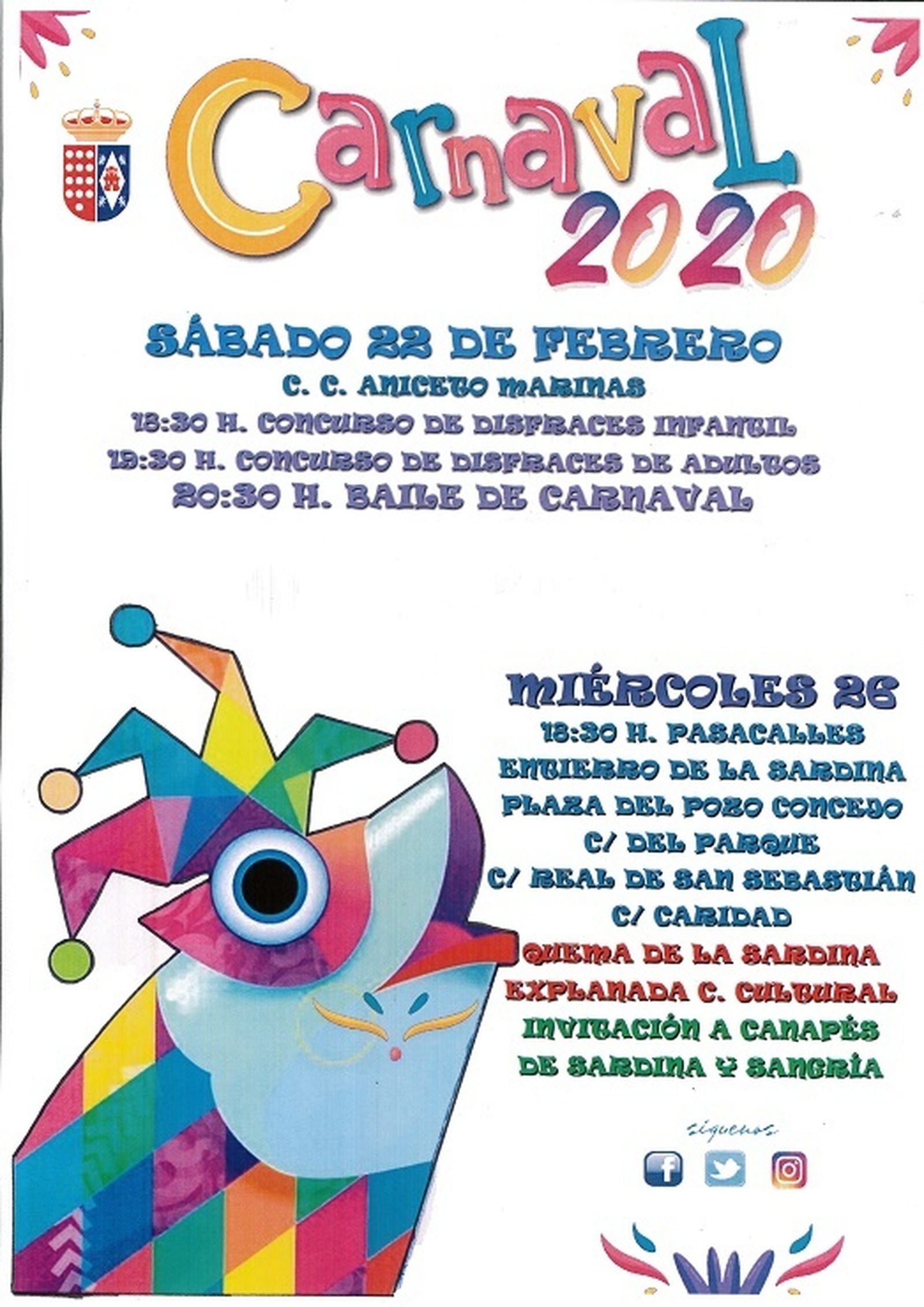 Programación del Carnaval de Brunete