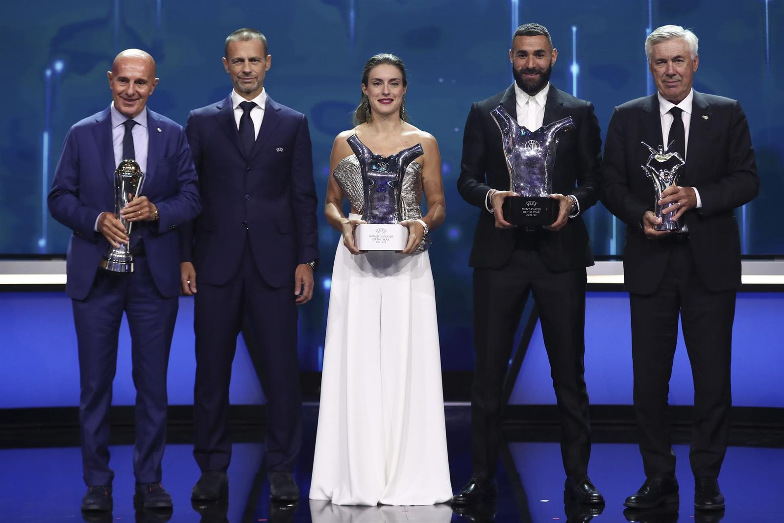 Los premiados de la gala UEFA