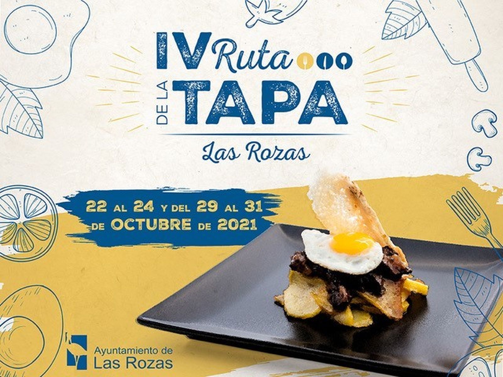 Cartel anunciador de la IV Ruta de la Tapa de Las Rozas