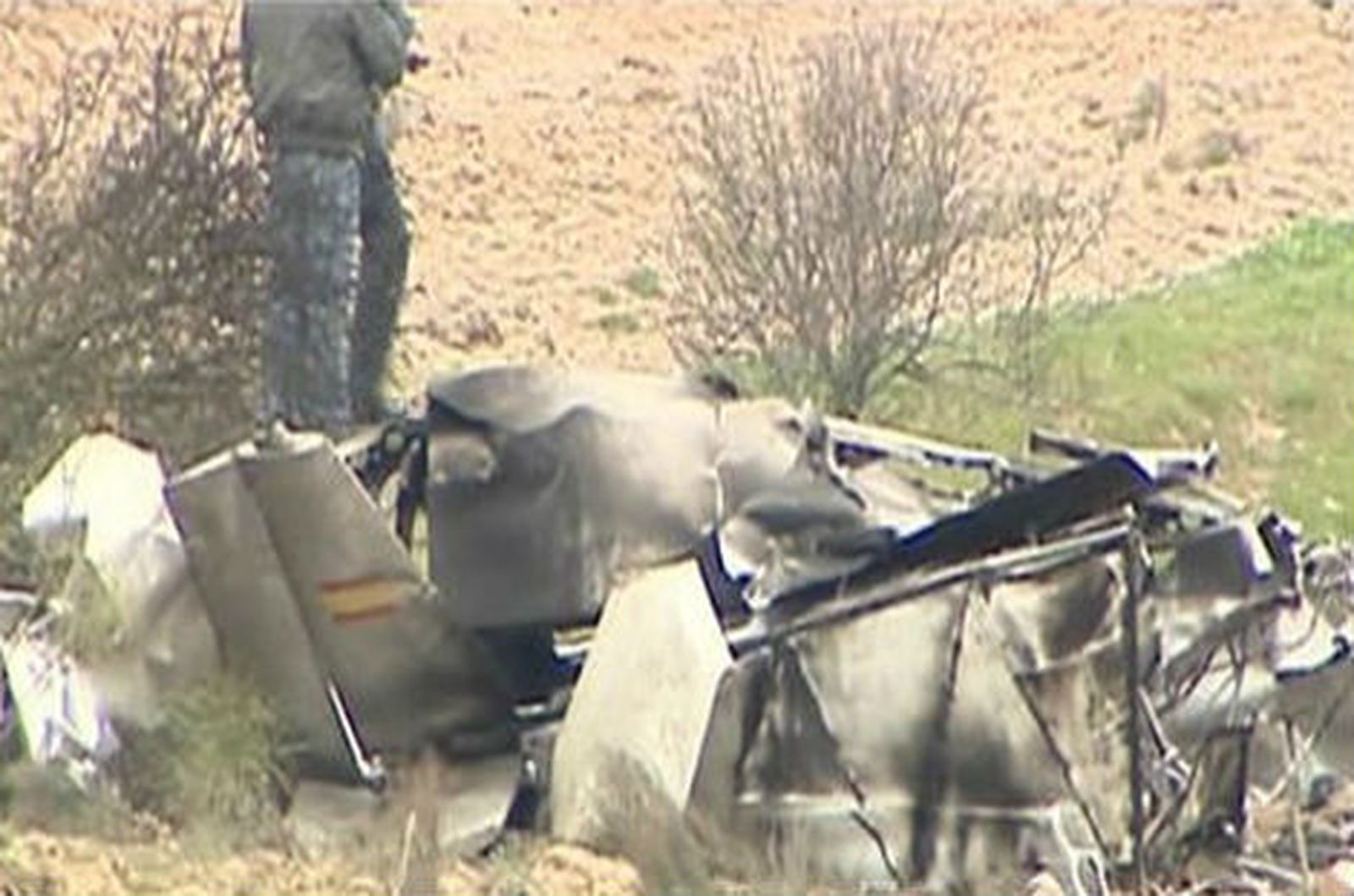 Avioneta Álamo accidentada