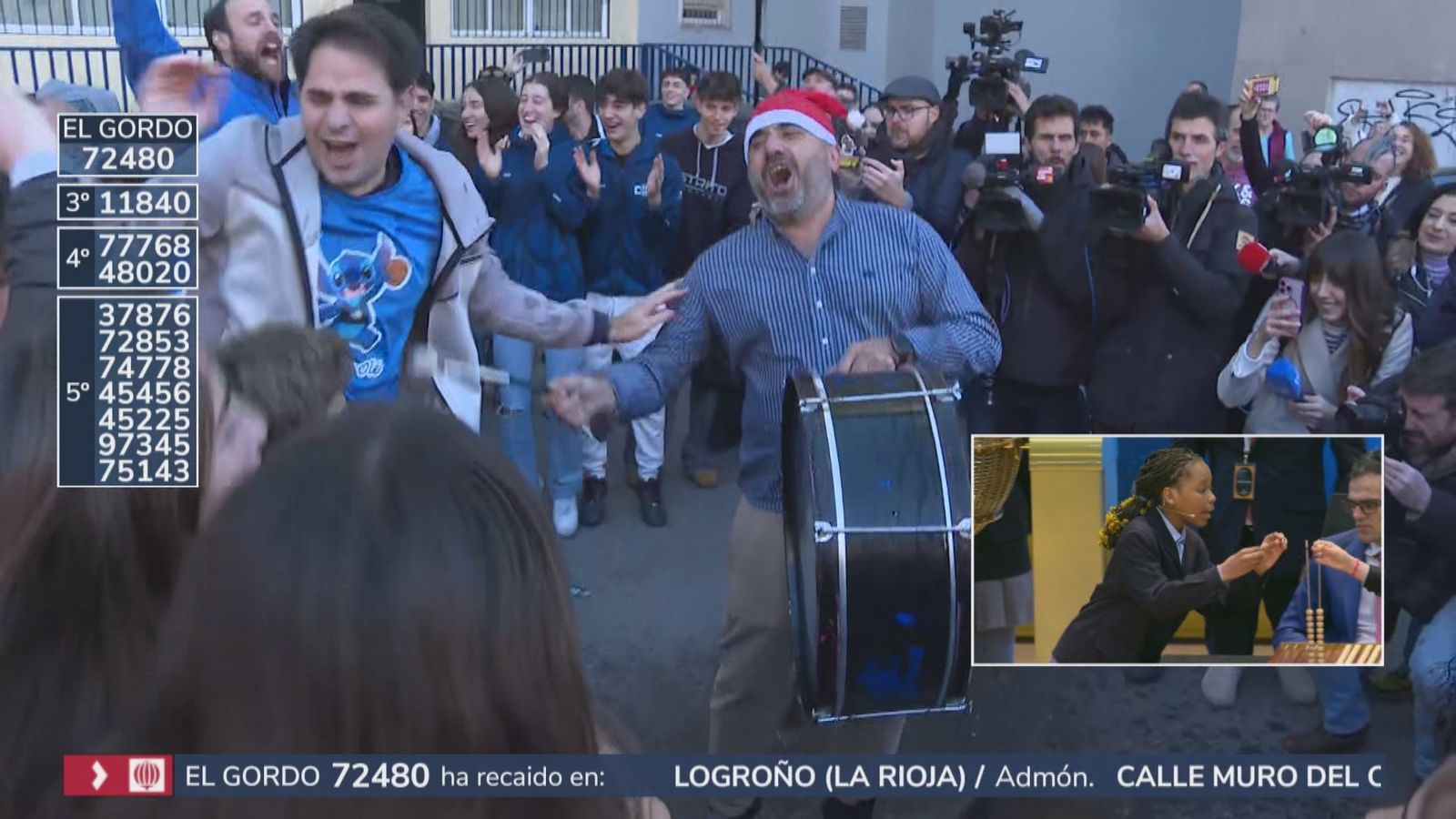 Alegría en el Club de baloncesto San Blas, donde ha tocado el premio Gordo de la Lotería