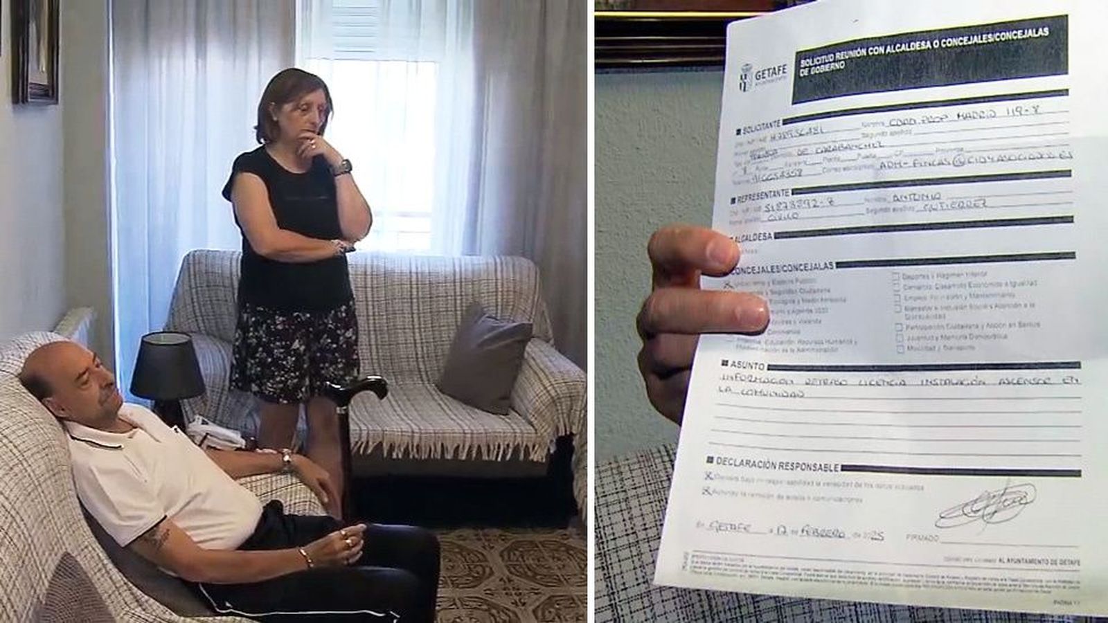 Antonio, con discapacidad del 73% y 'preso' en su propio hogar en Getafe: 17 meses sin ascensor por la burocracia de su ayuntamiento