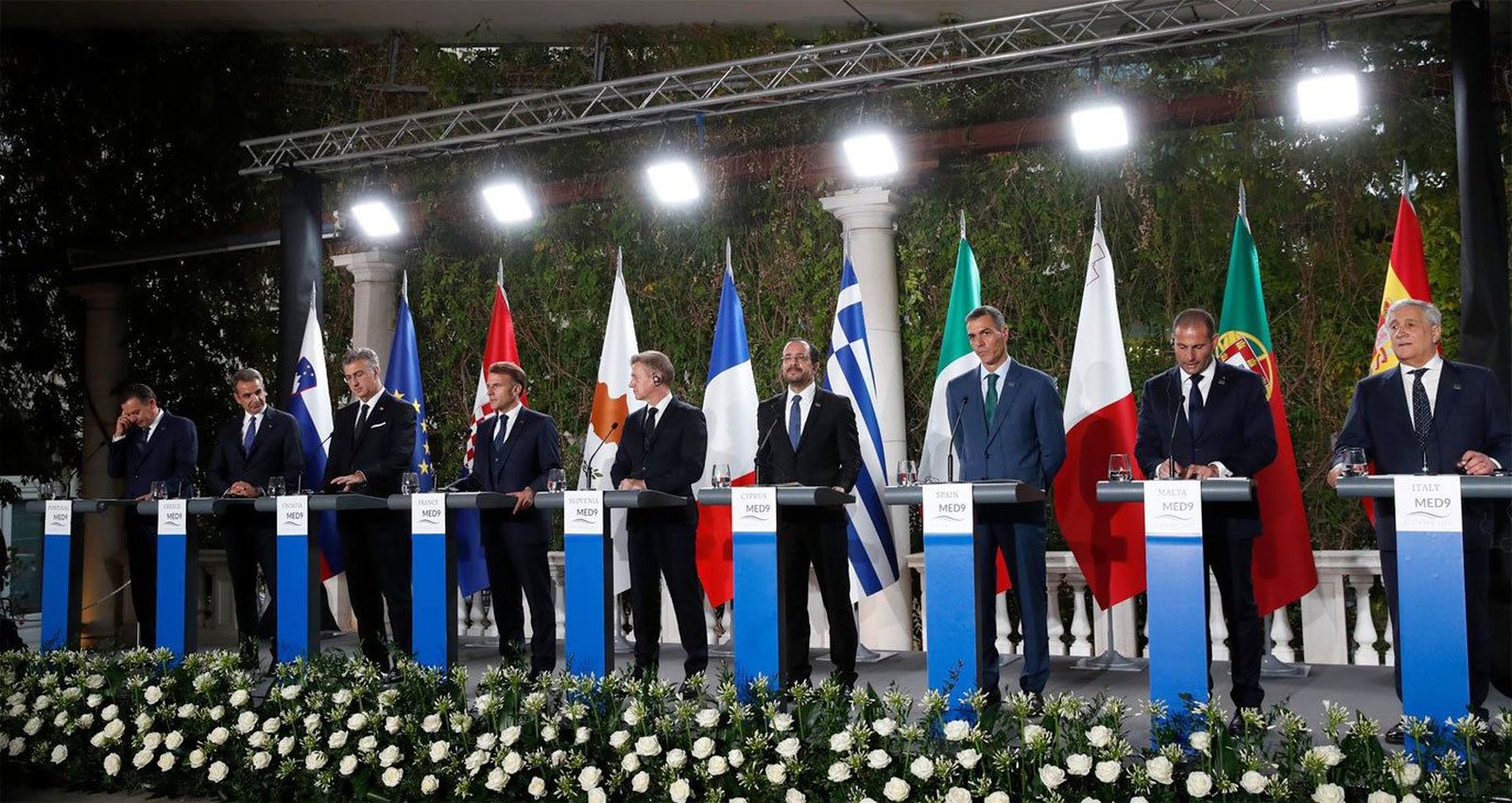 Los países del MED9 piden que la ONU cree una fuerza para Gaza con un mandato claro