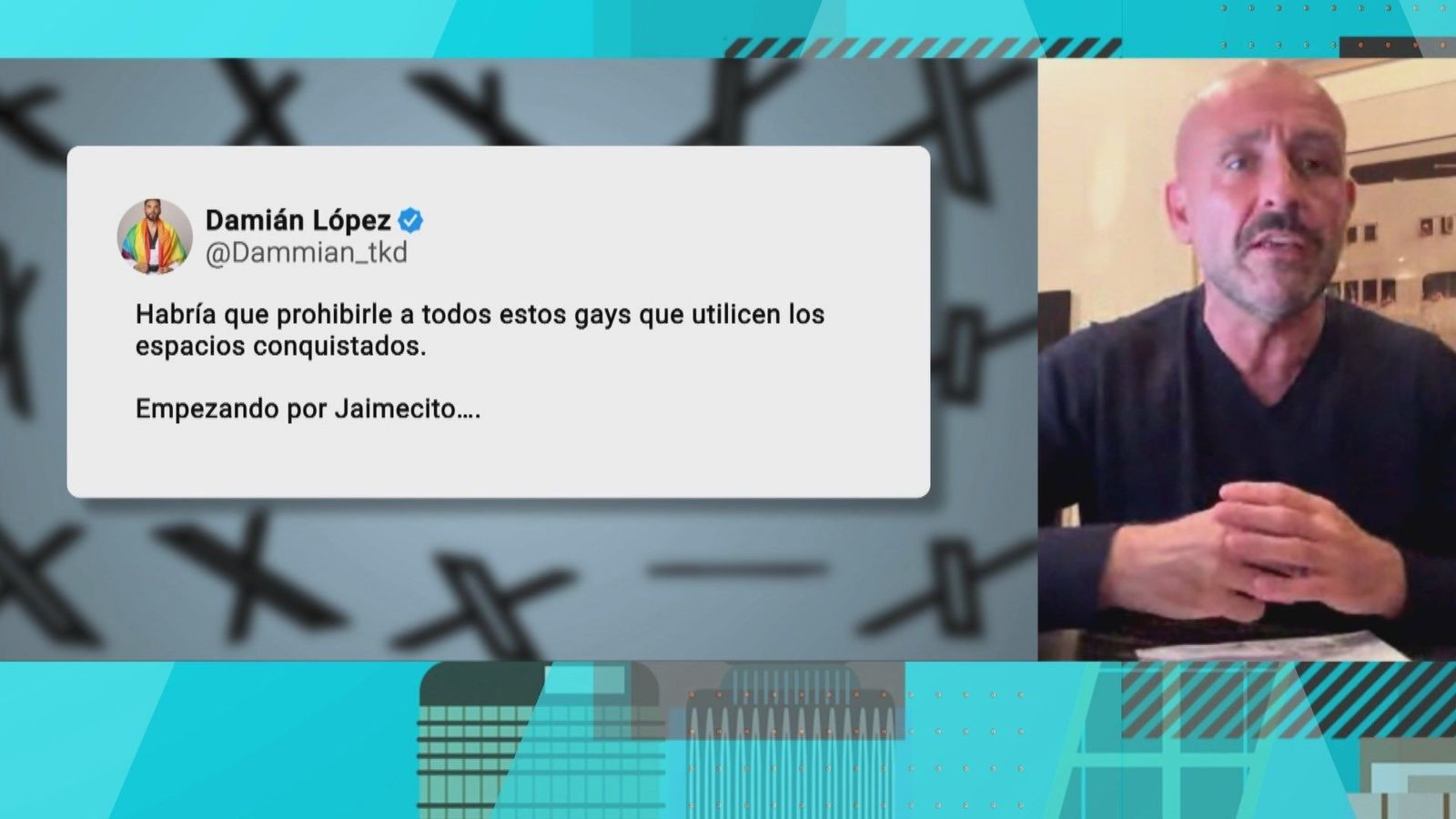 La respuesta de Jaime de los Santos, diputado del PP, al comentario xenófobo y dogmático del secretario LGTBI del PSOE, Damián López