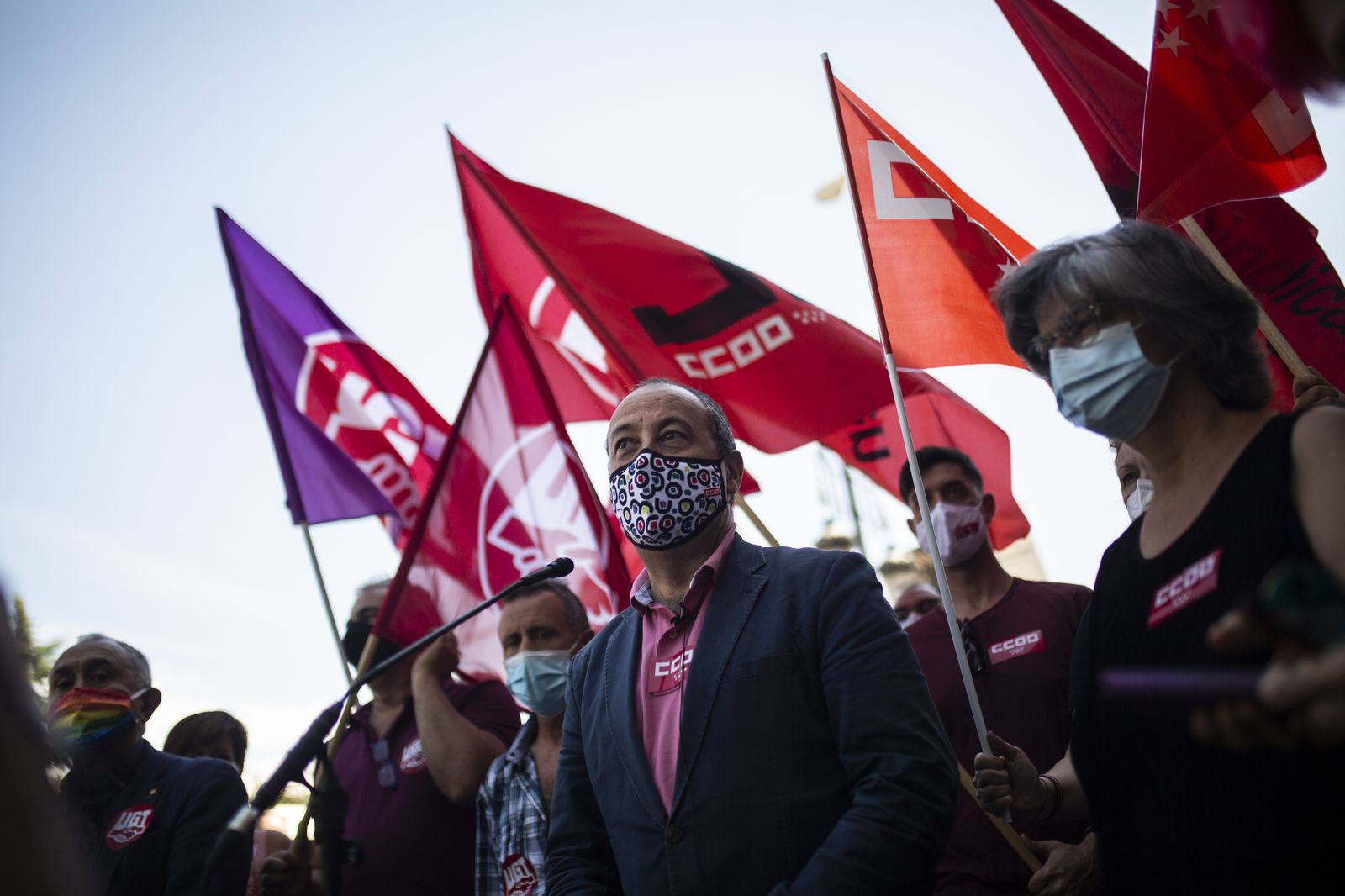 Movilizaciones del pasado 14 de julio por la subida del SMI