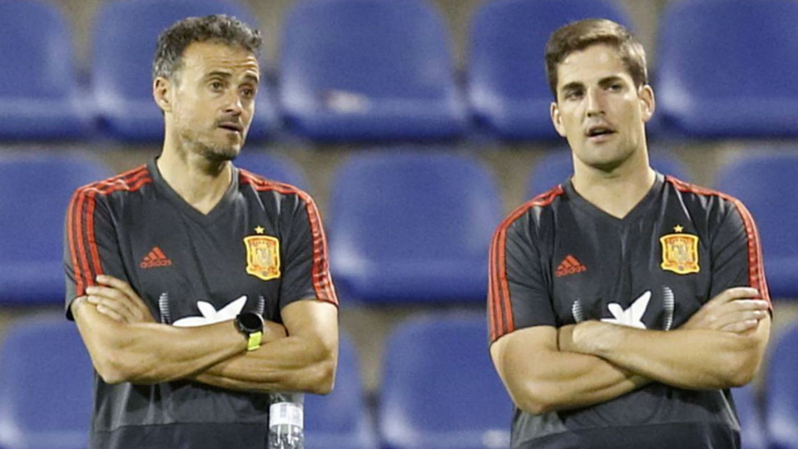 Luis Enrique y Robert Moreno