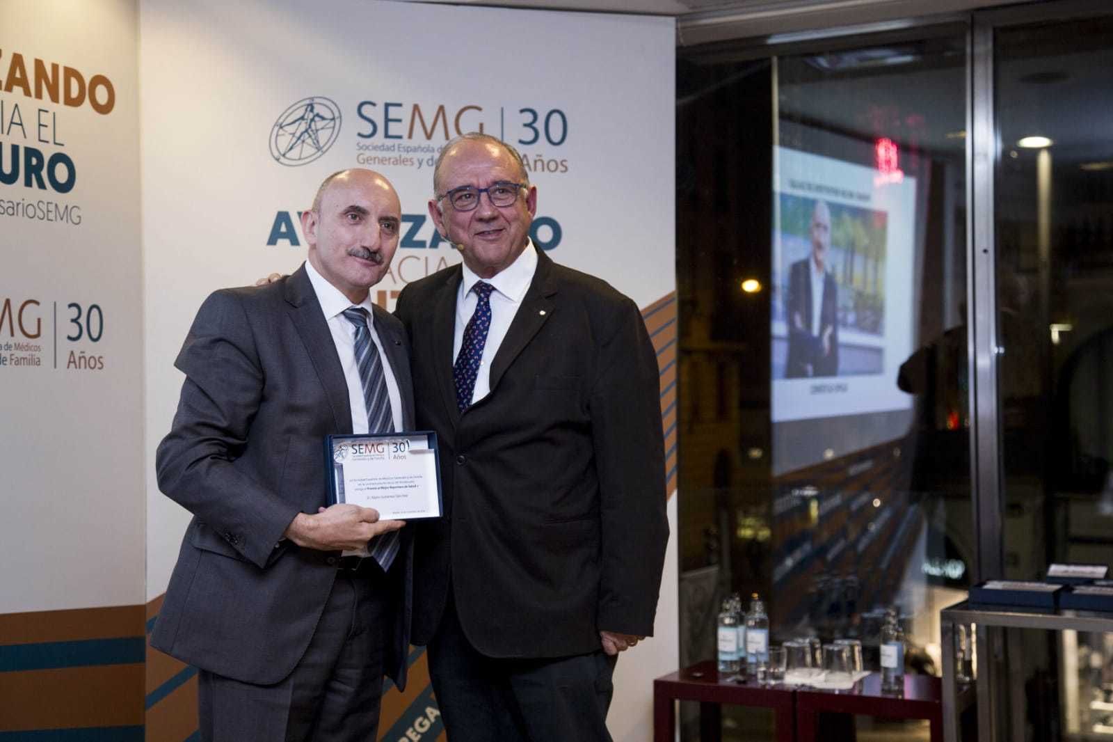 Alipio Gutiérrez, Premio al Mejor Reportero de Salud.