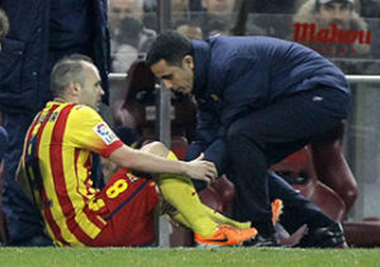 Andrés Iniesta, lesionado