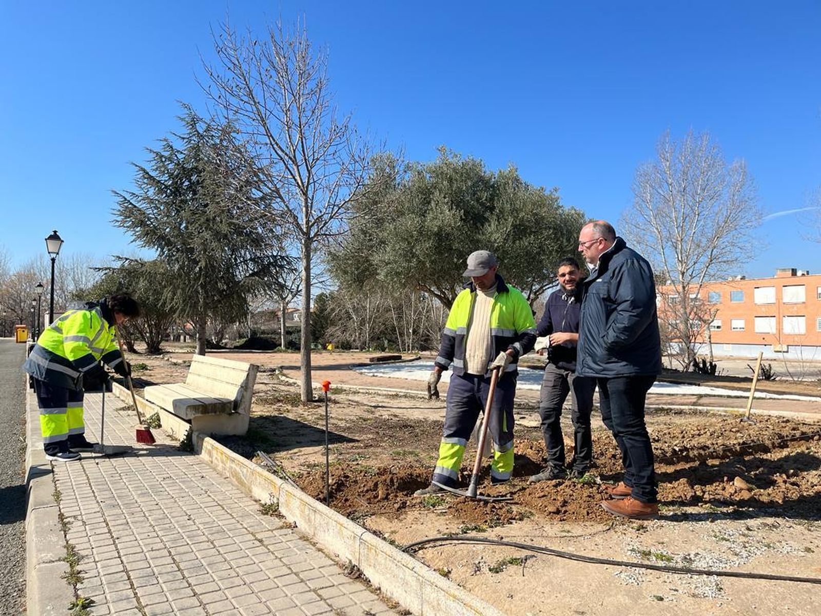 Visita a las obras de Parque Europa de Valdetorres de Jarama