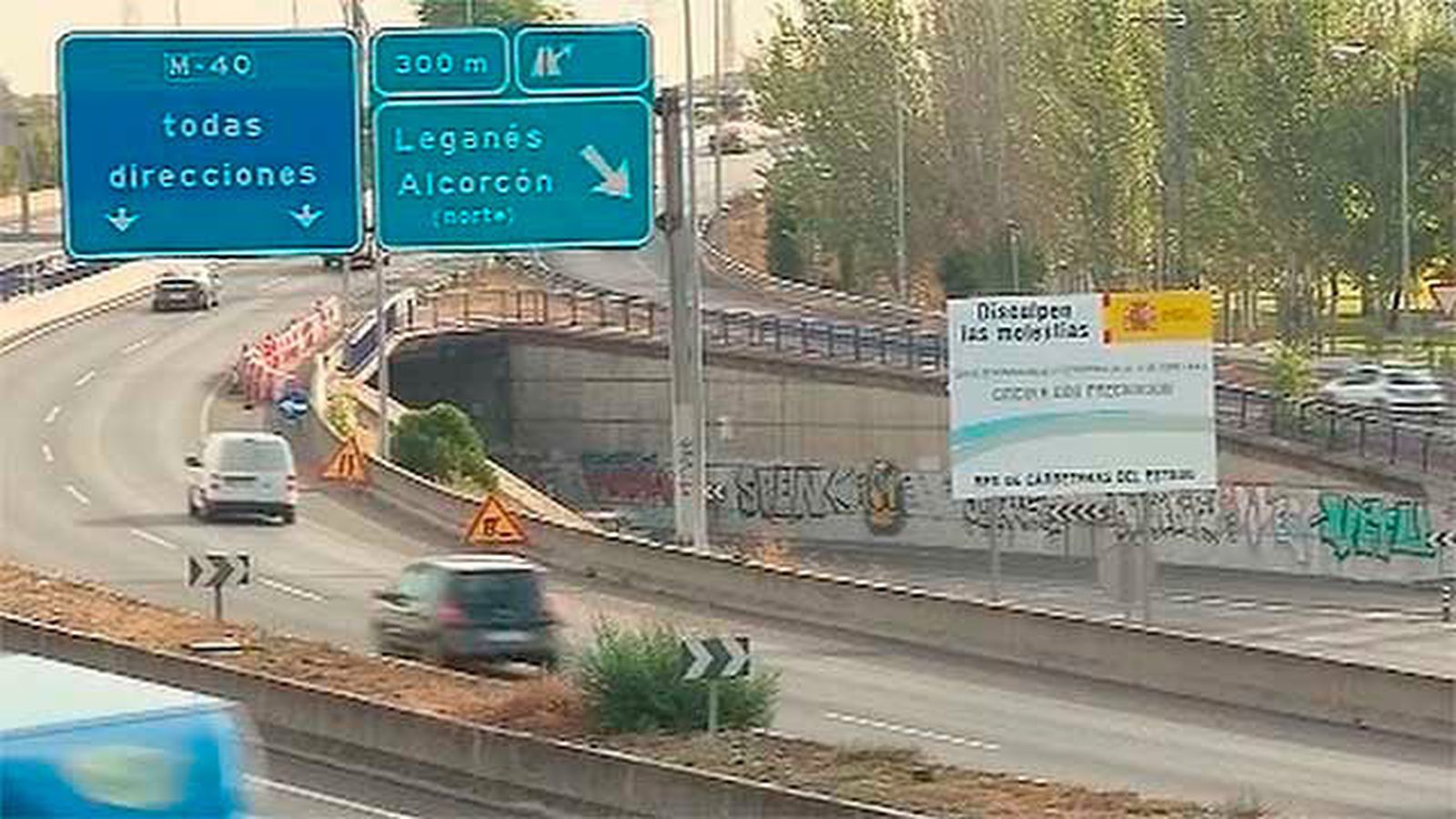 El puente de la M-40 con la A-5