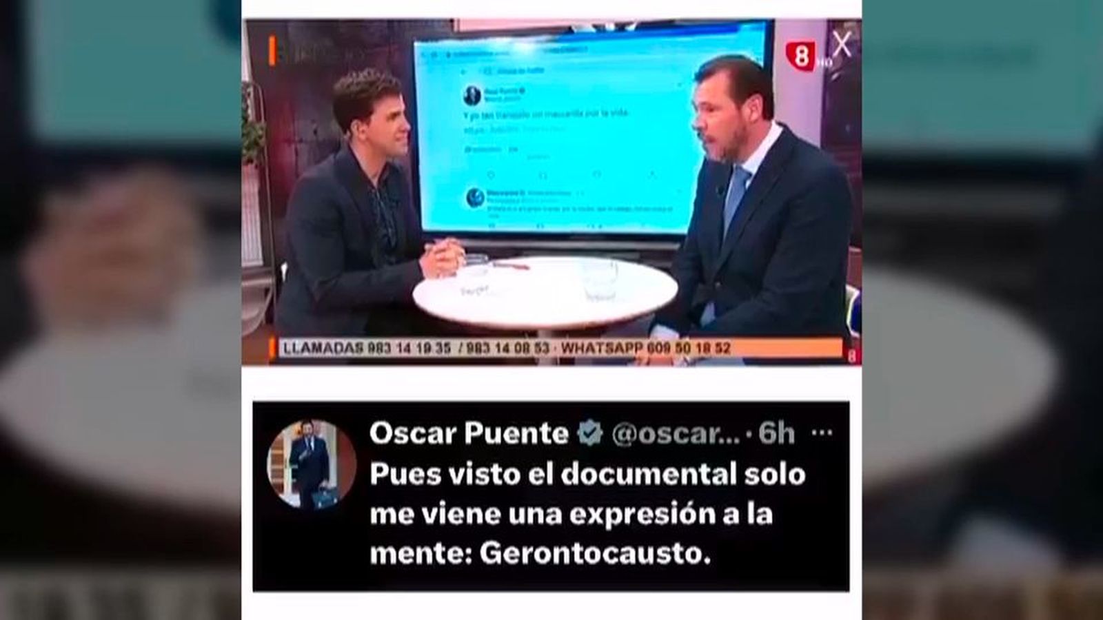 Oscar Puente pasa de calificar de "gripe" la pandemia, a acusar de "gerontocausto" la gestión de Madrid