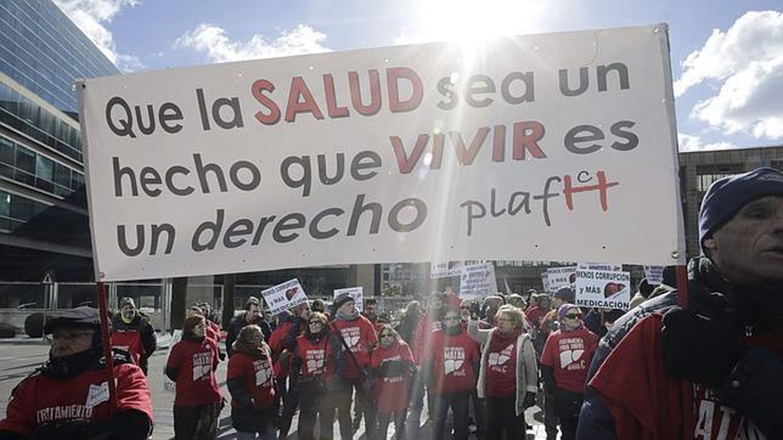 Protesta de enfermos de hepatitis C