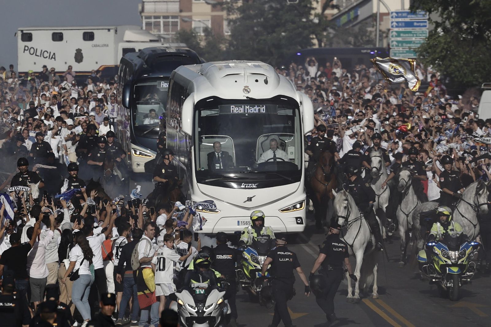 Menudo recibimiento al Real Madrid