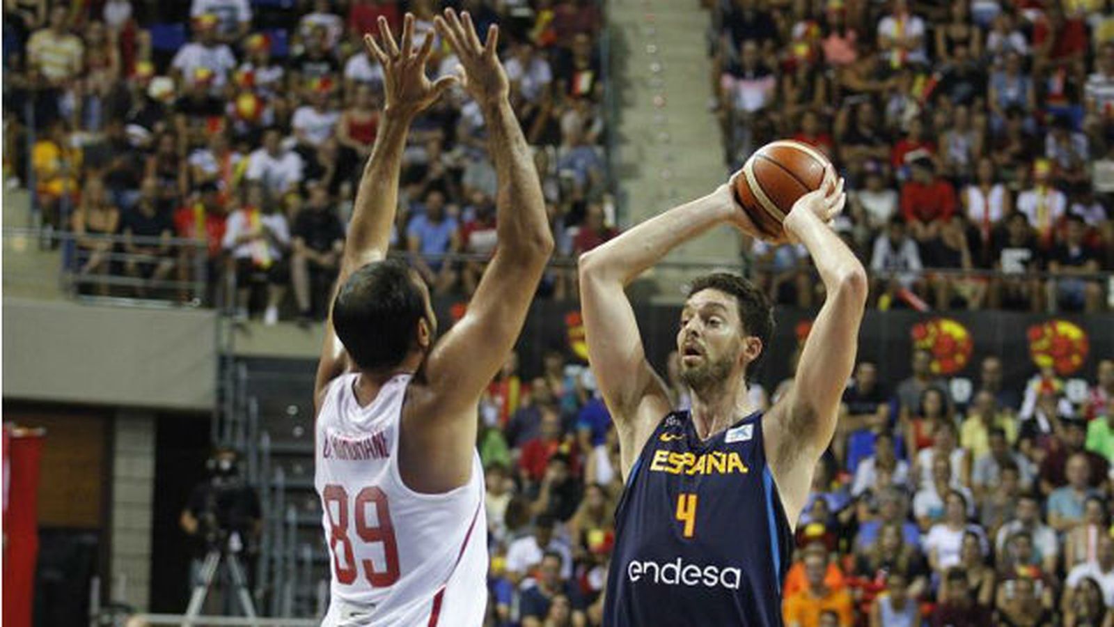 Pau Gasol contra Túnez