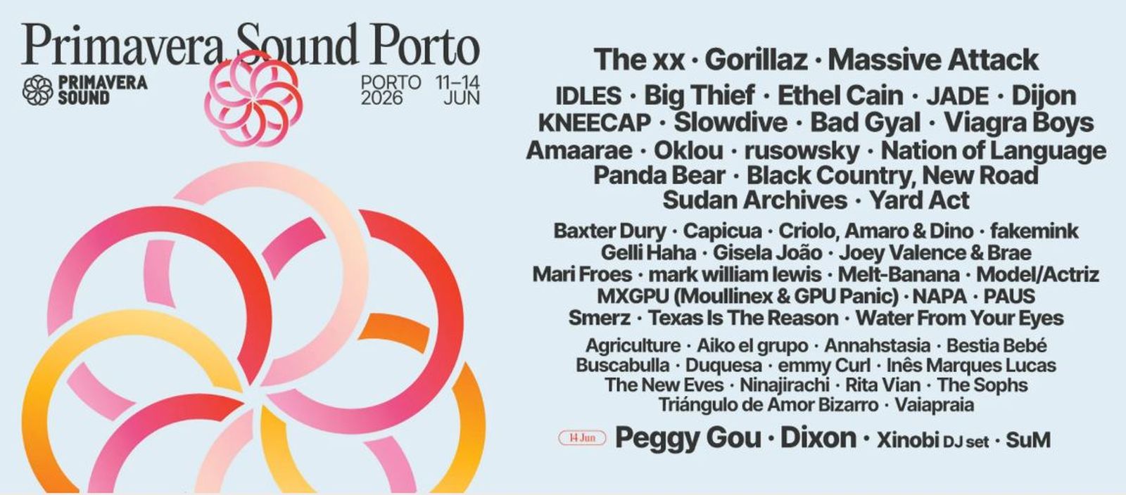 Cartel de Primavera Sound Oporto