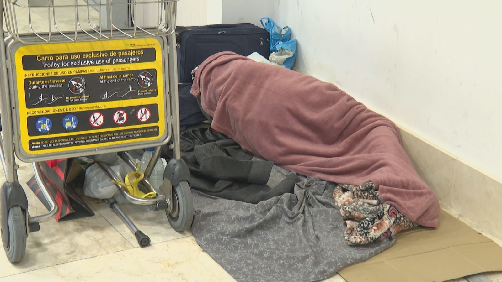 ya no se podrá pernoctar en Barajas