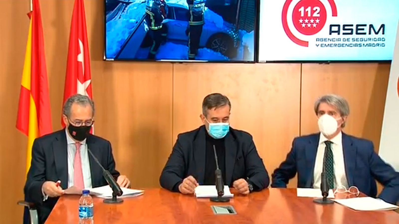 Enrique Ossorio, Enrique López y Ángel Garrido
