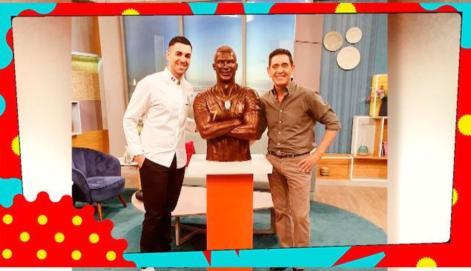 Así es la estatua a tamaño real y de chocolate que han hecho a Cristiano Ronaldo