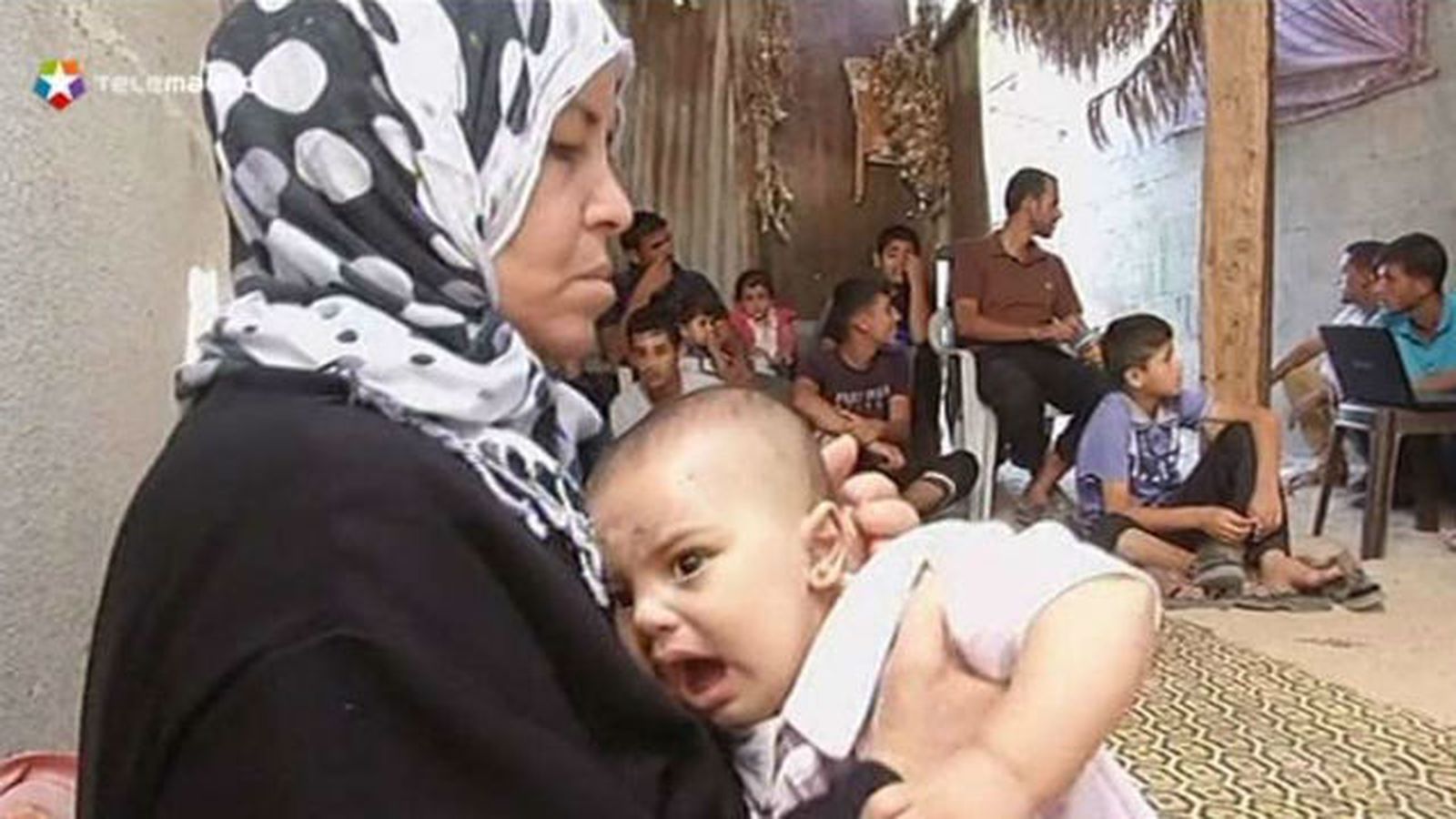 Interior de una vivienda en Gaza