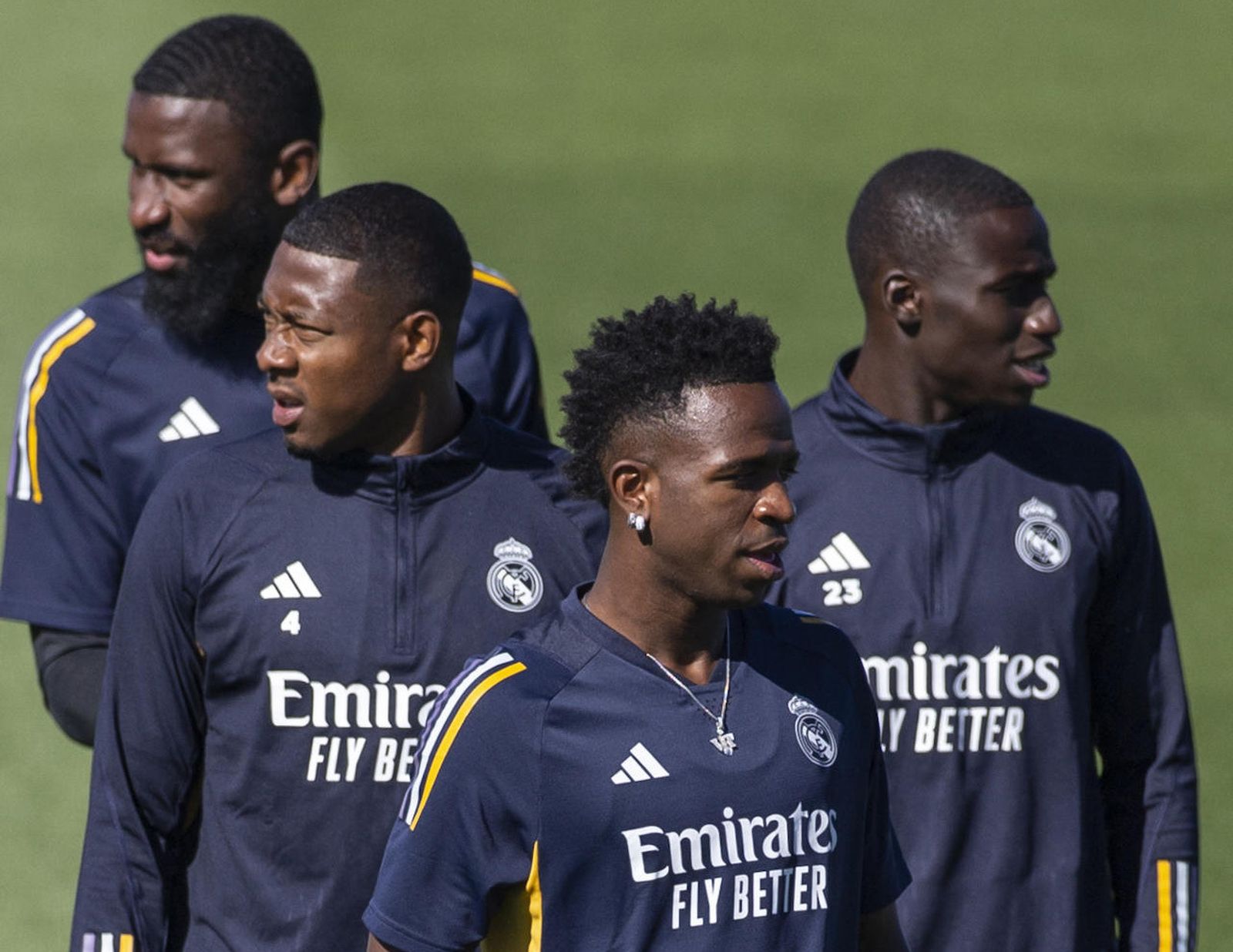 Vinícius, Rudiguer, Alaba y Mendy