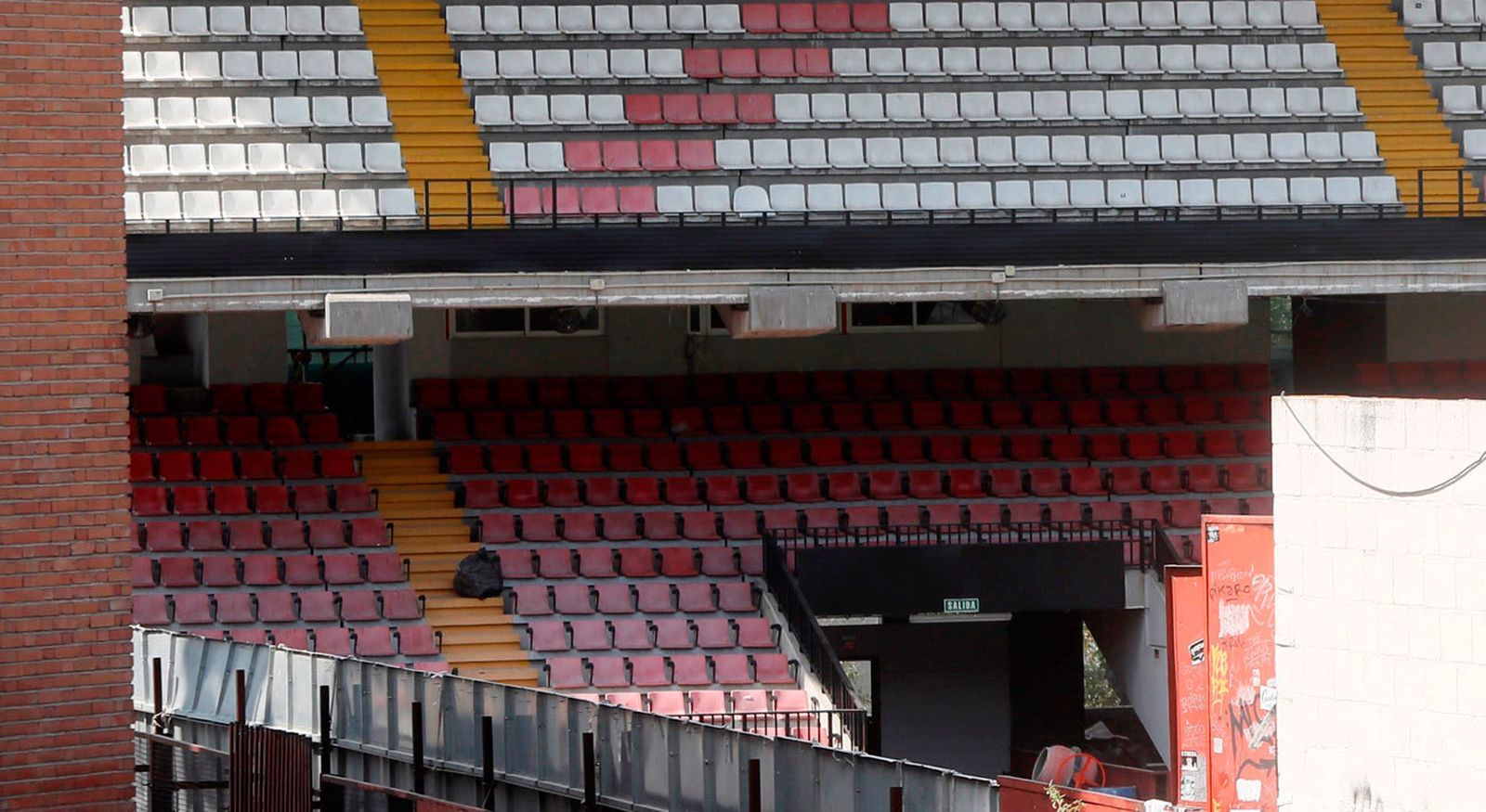Obras en el estadio del Rayo Vallecano