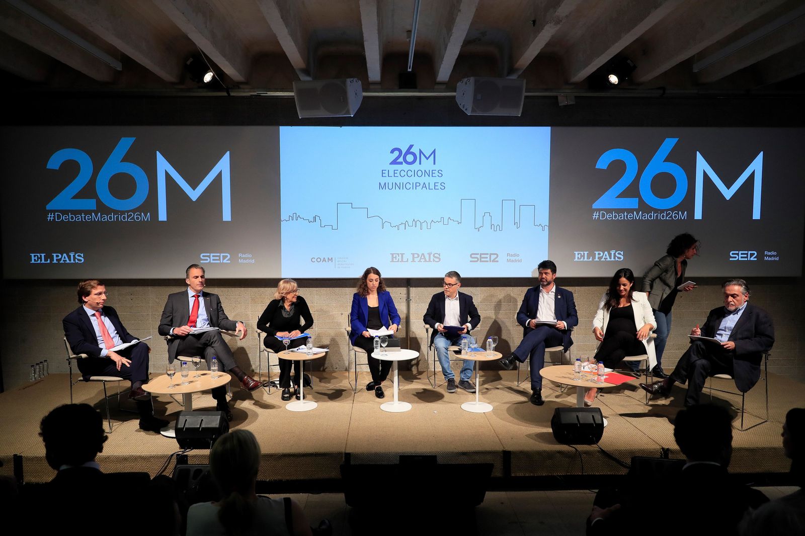 Debate con los candidatos a la alcaldía de Madrid organizado por El País
