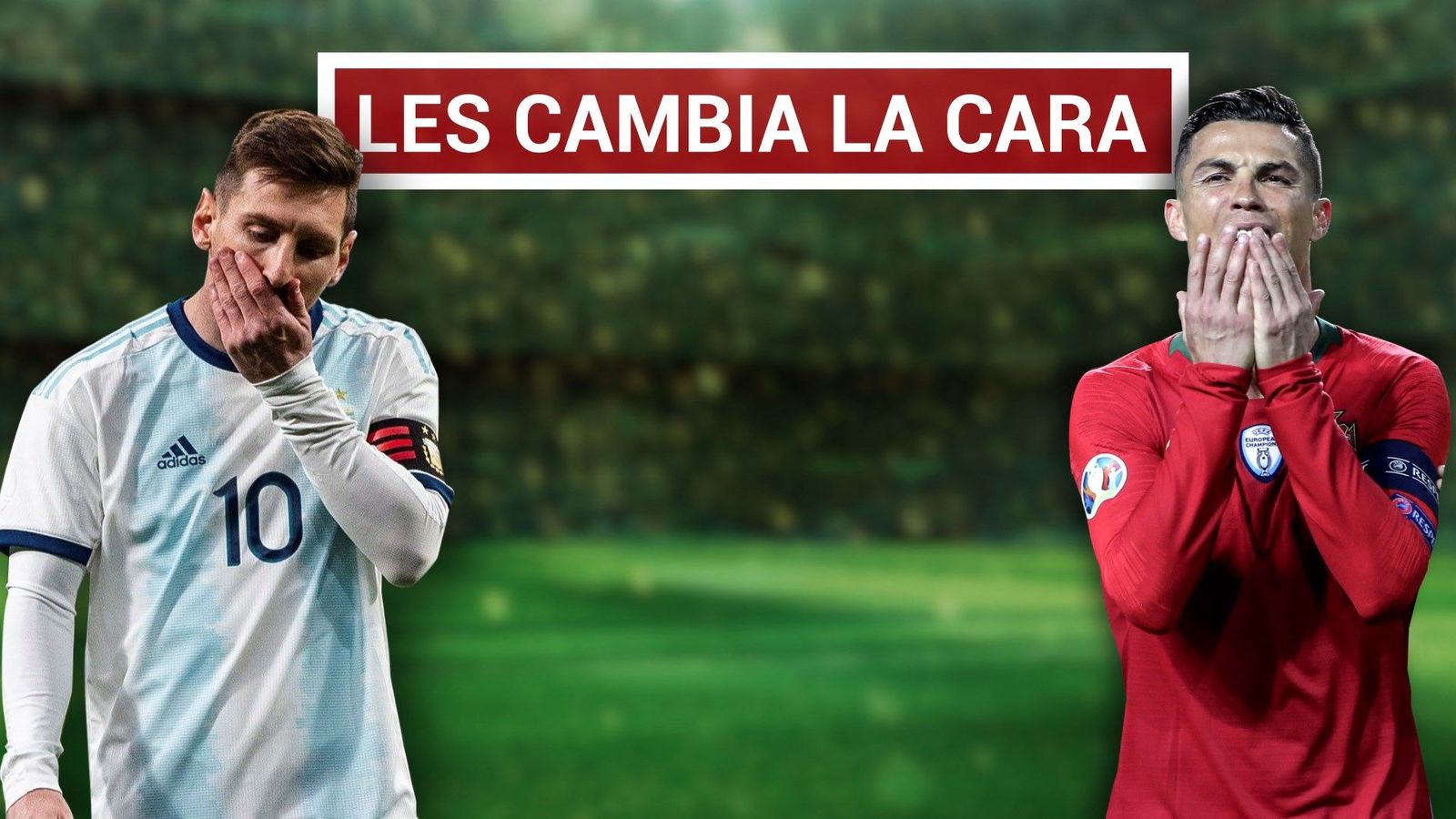 Messi y Cristiano se frustran con Argentina y Portugal