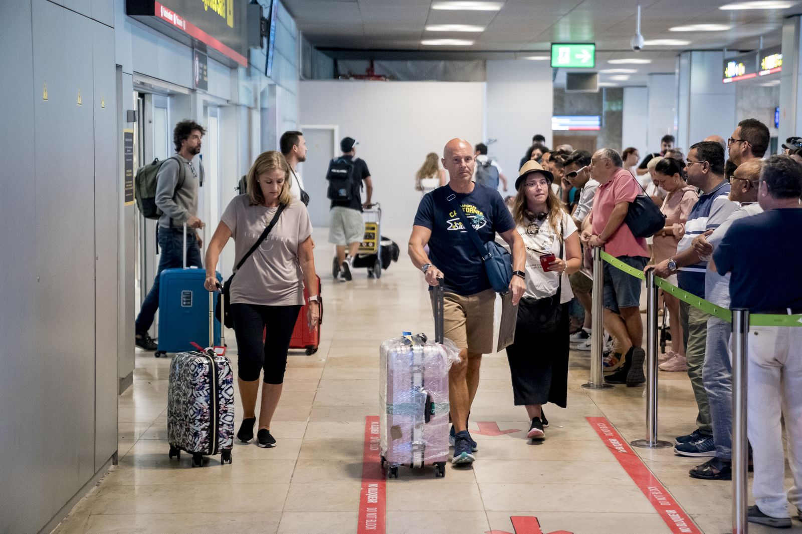 Llegada de pasajeros al aeropuerto Adolfo Suárez Madrid-Barajas,