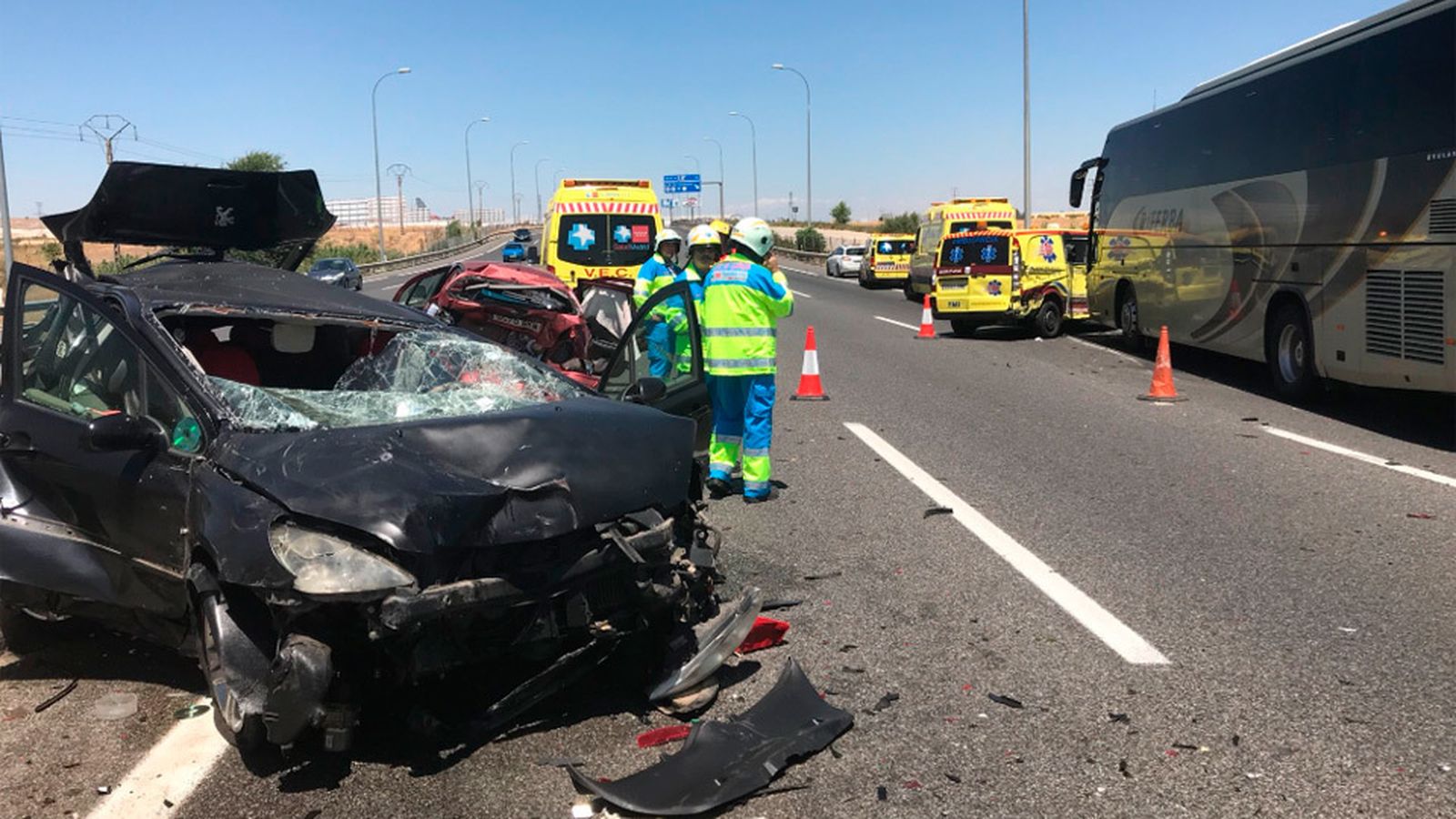 Accidente en la A-4