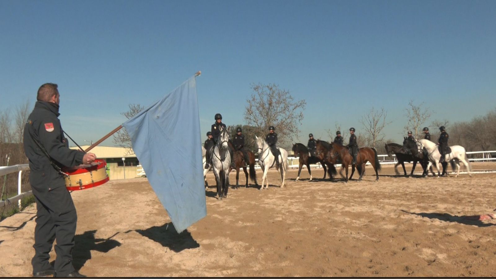 Estos son los jinetes y caballos de la Policía Nacional que escoltarán a los Reyes Magos en la cabalgata