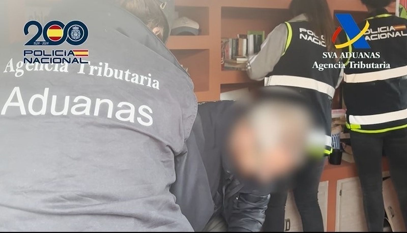 Un momento de la operación contra el chiringuito financiero asentado en Madrid