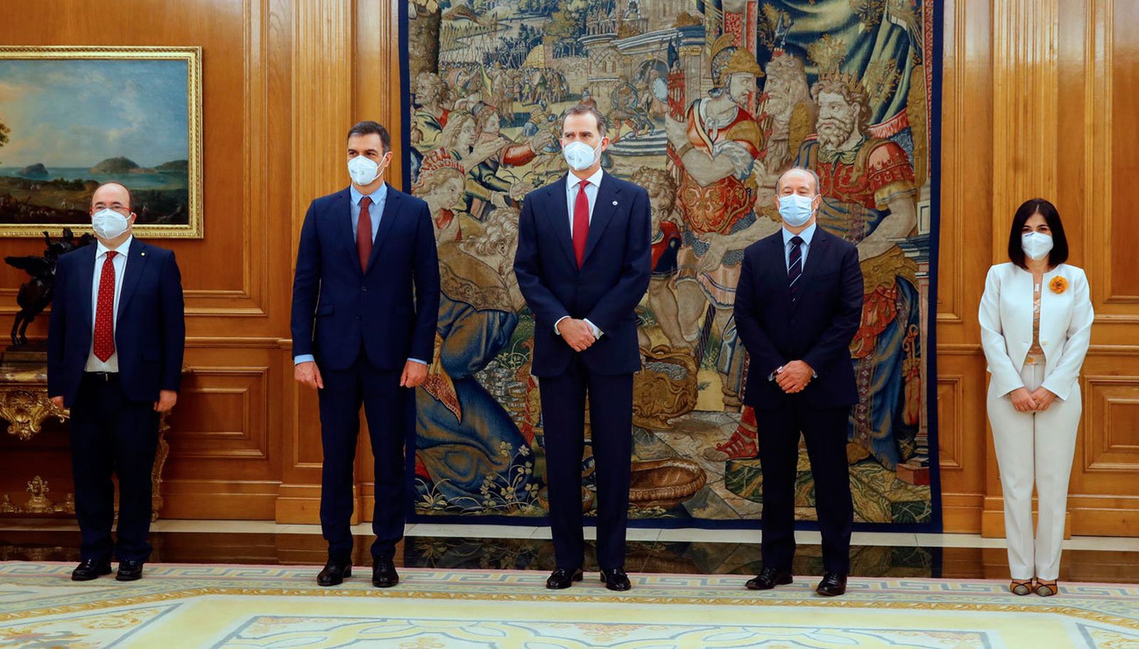 Darias e Iceta prometen sus nuevos cargos ante el Rey