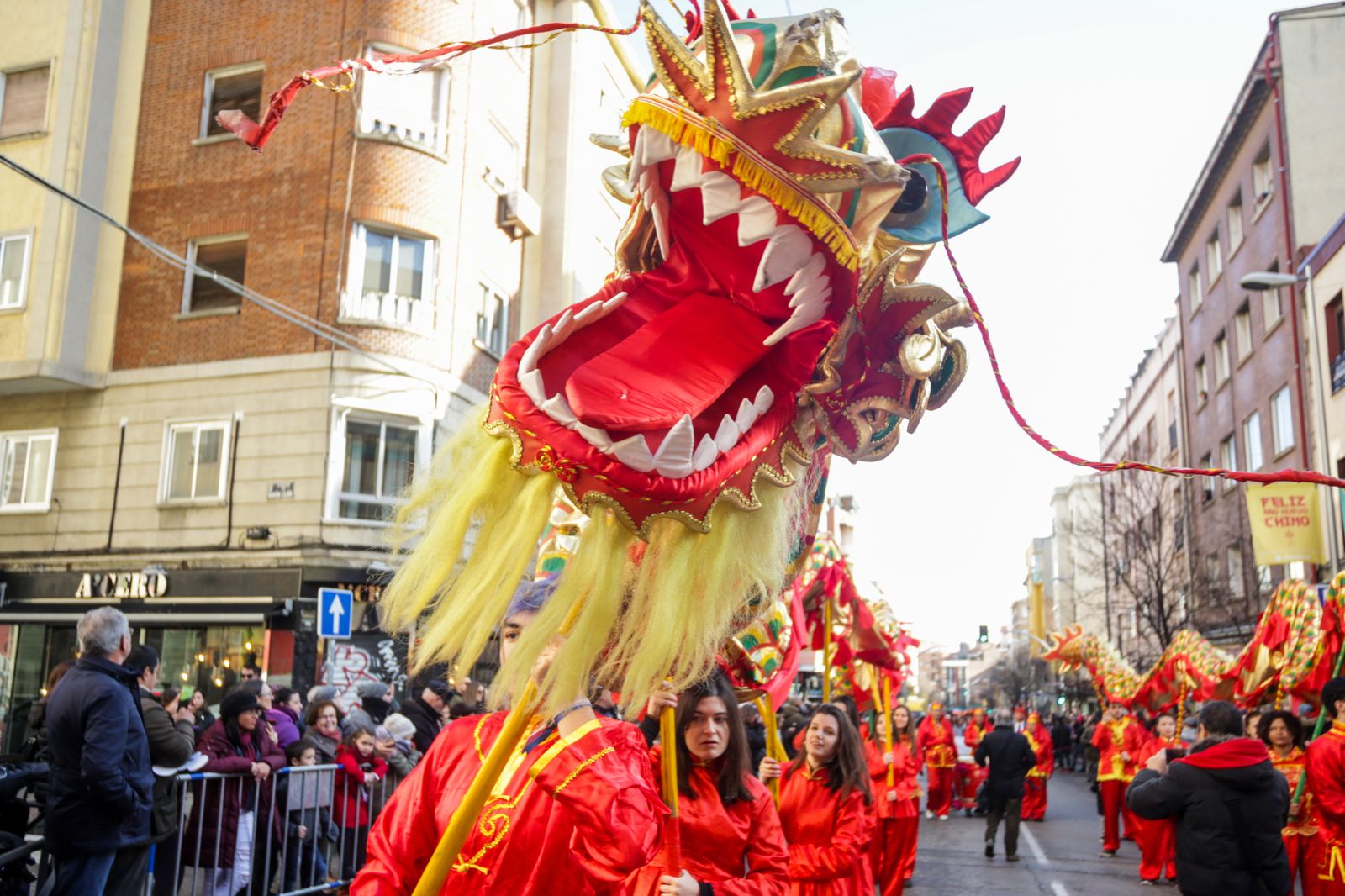 Pasacalles en el barrio de Usera, Año Nuevo Chino 2020