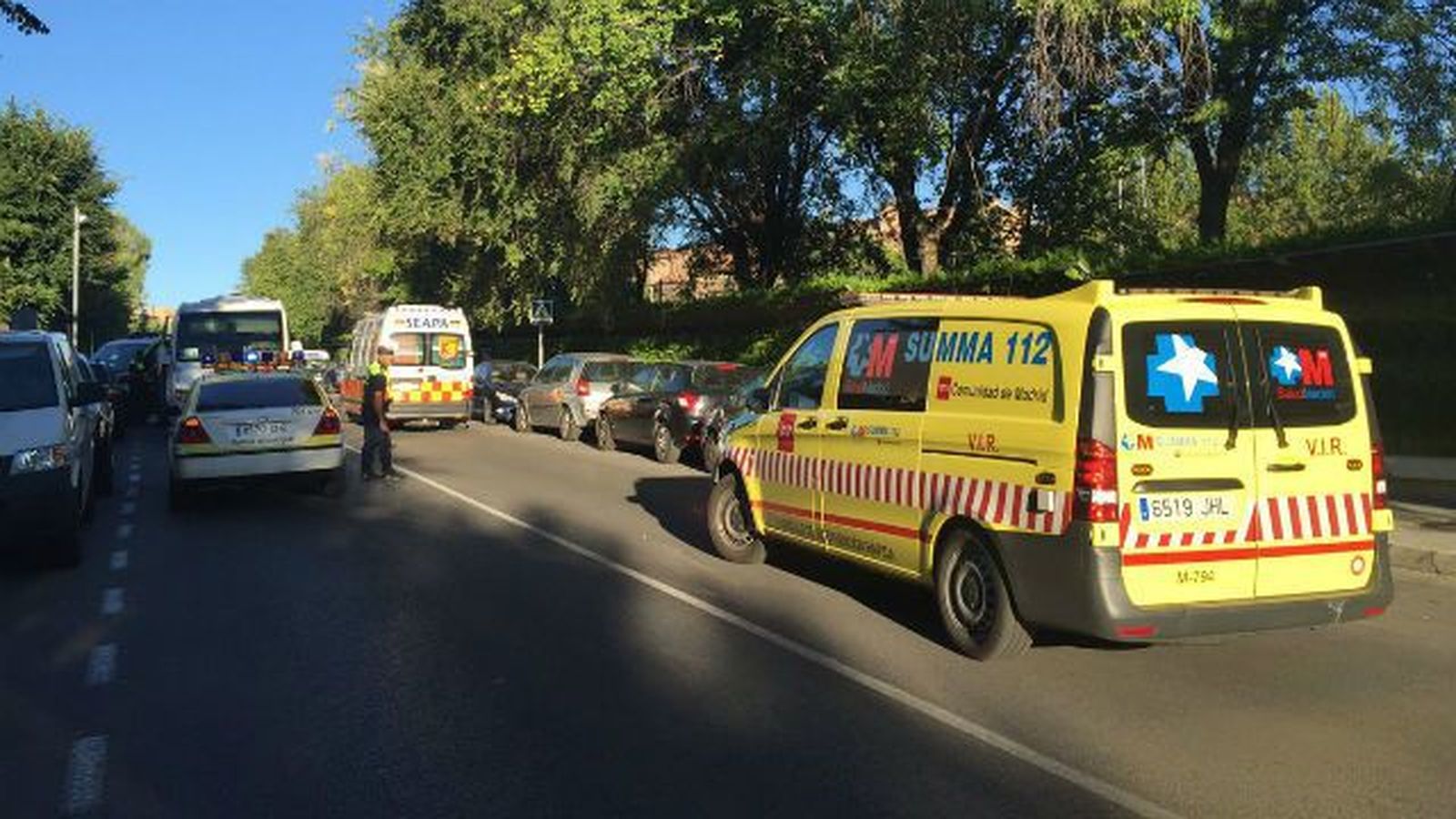 Un microbús escolar atropella a un niño de 11 años en Pozuelo
