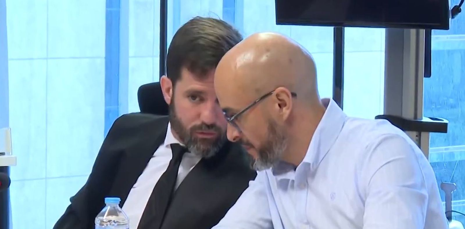 El acusado junto a su abogado en una de las sesiones del juicio en la Audiencia Provincial de Madrid