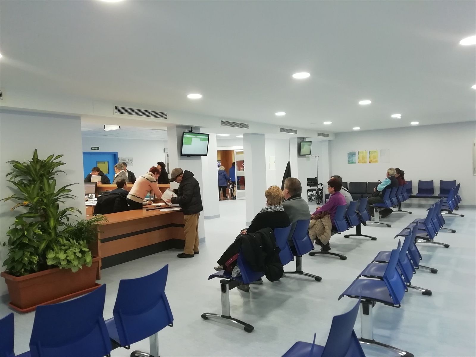 Sala de espera en hospital