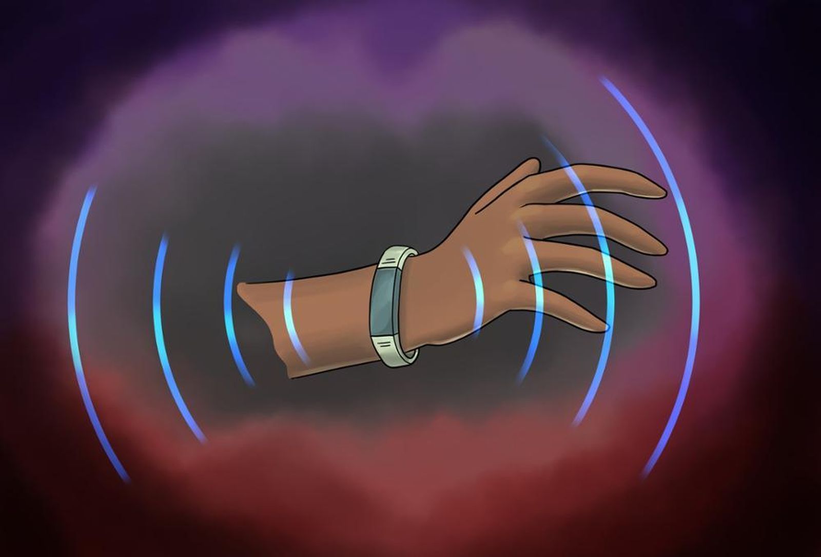 Infografía de la pulsera inteligente de la UC3M que detecta el miedo en tiempo real