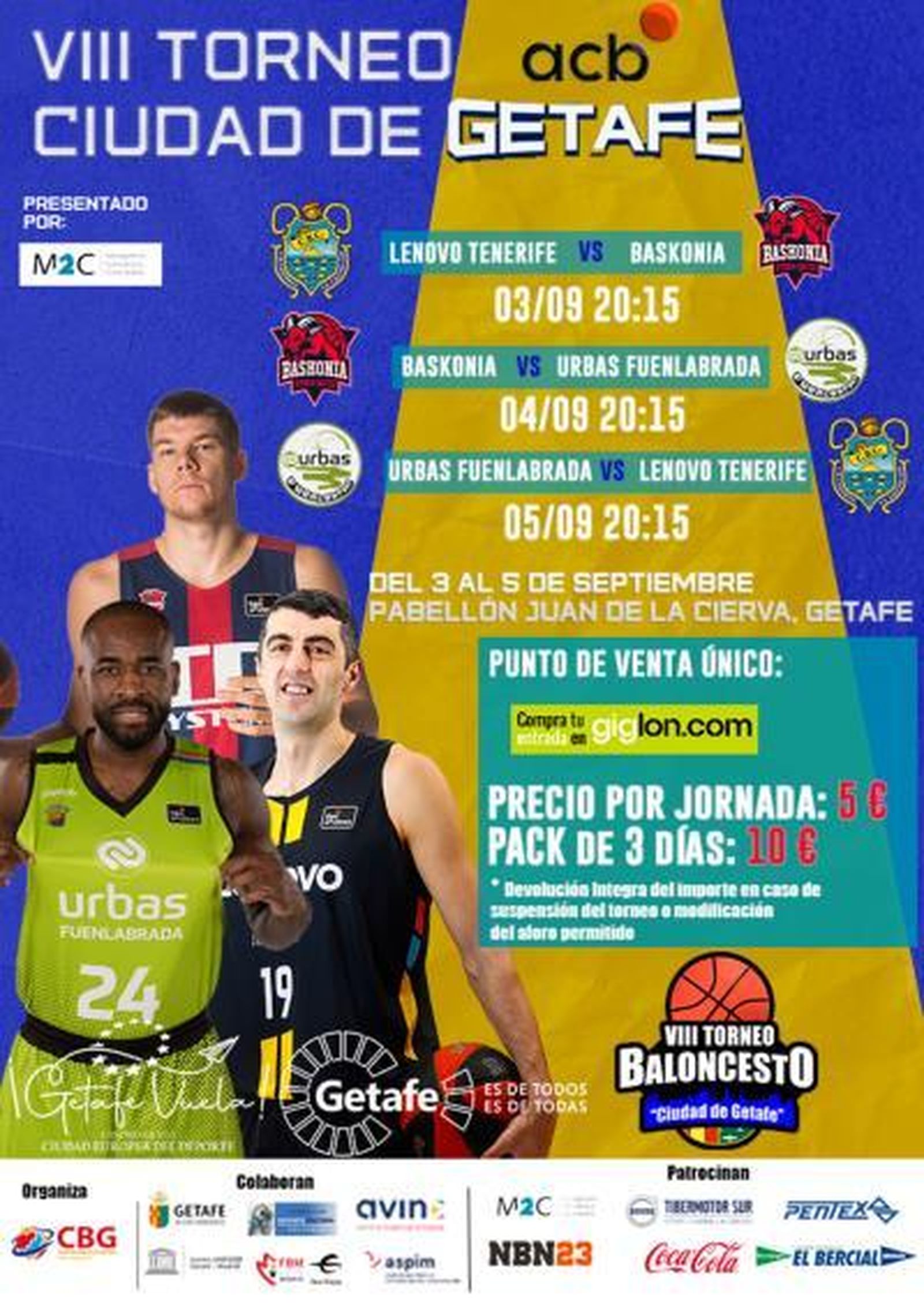 Cartel del Trofeo ACB Getafe