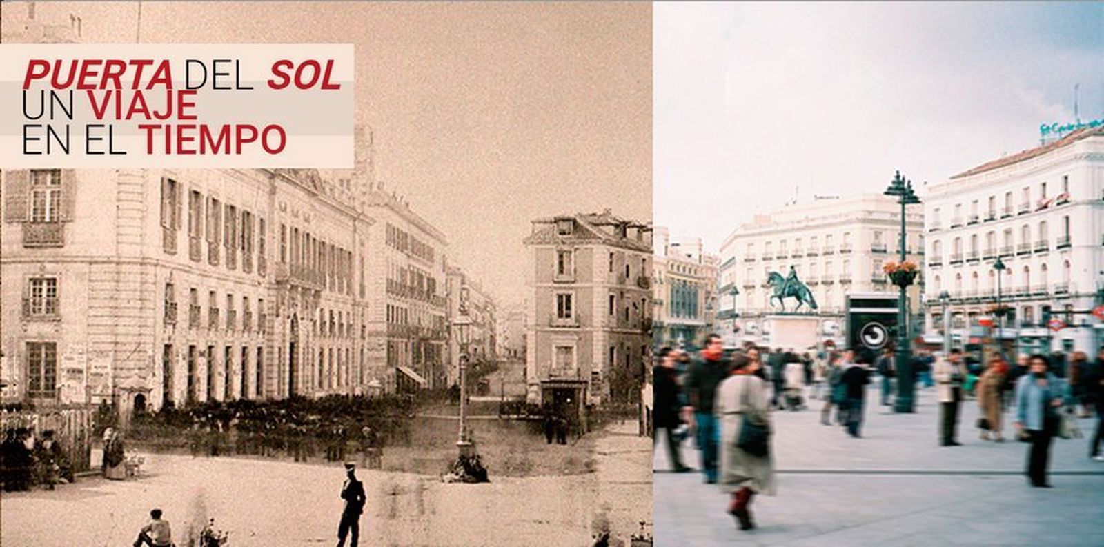 Así ha cambiado la Puerta del Sol de Madrid